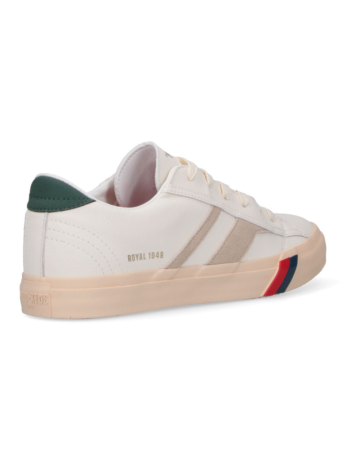 Royal Classic Low-Top Sneakers in Smooth White Leather