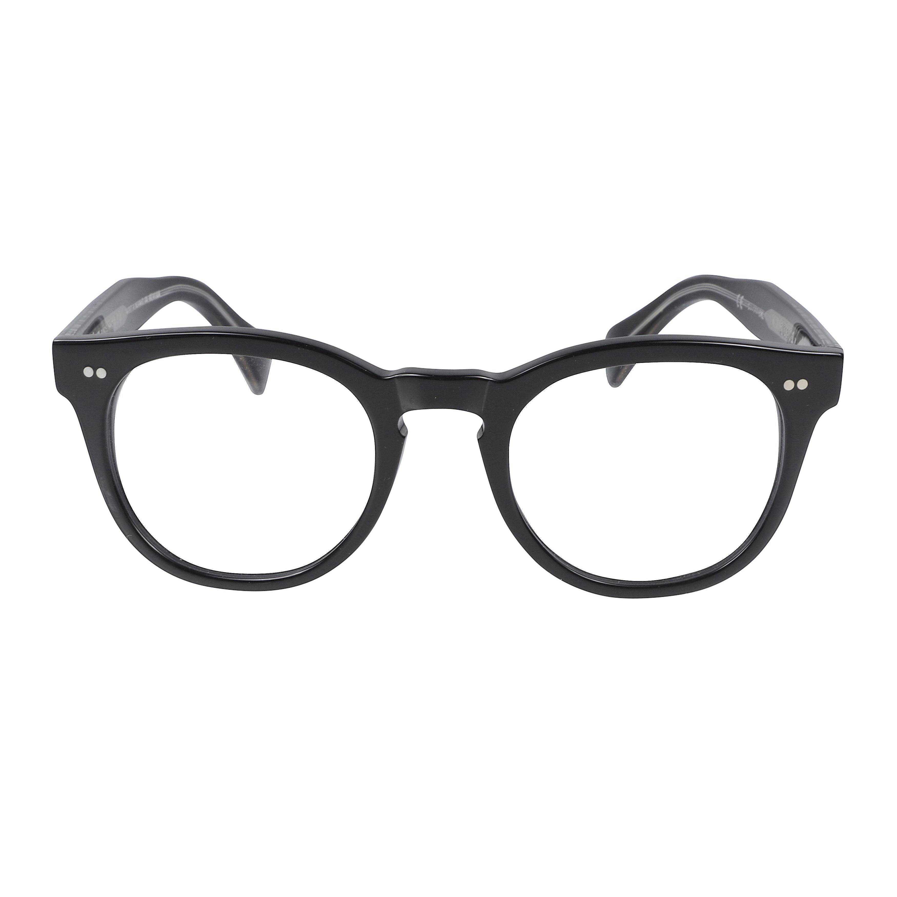 Tuxon-K Classic Round Frame Eyeglasses with Keyhole Bridge