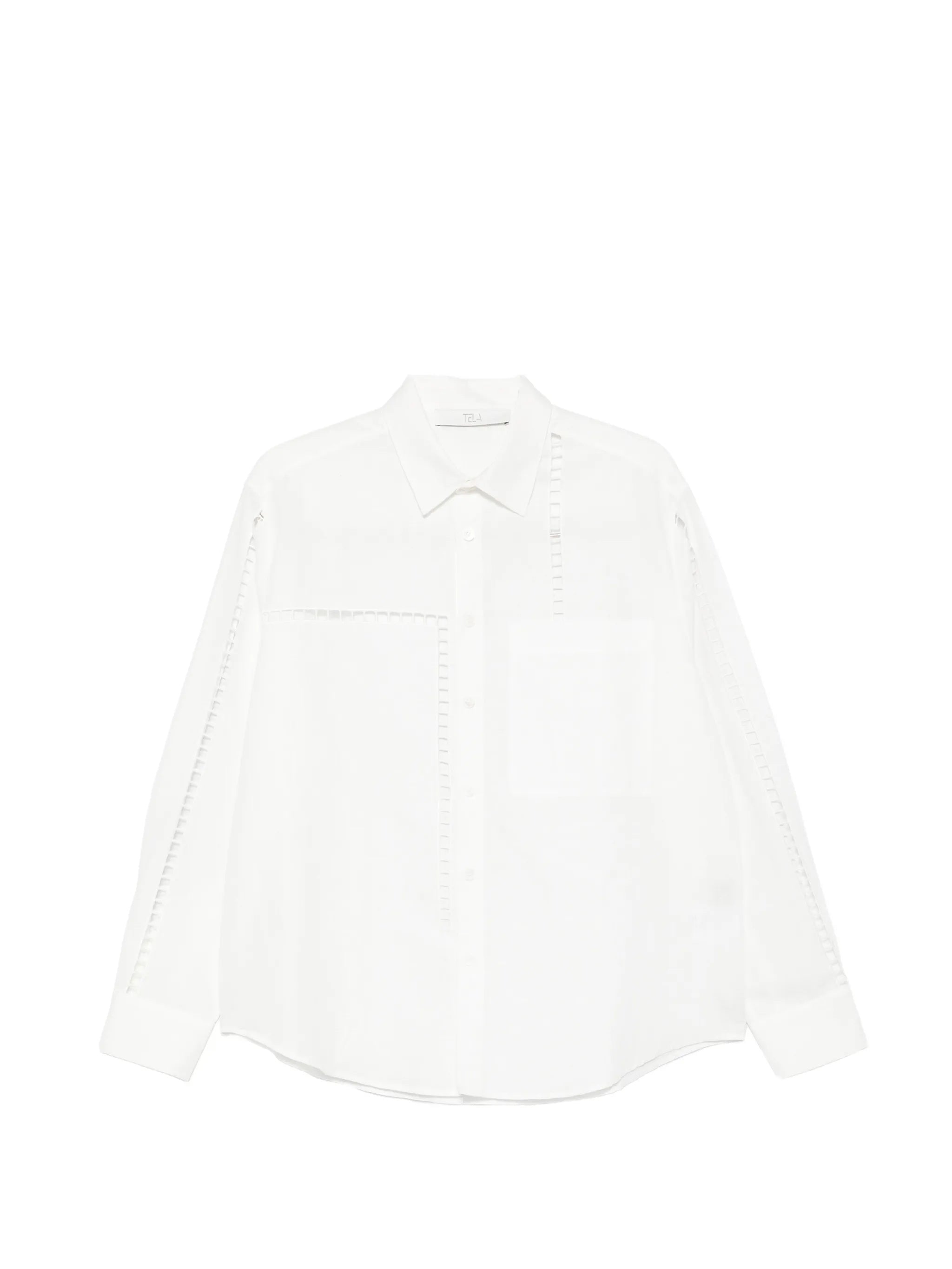 White Mindy Relaxed Fit Cotton Shirt
