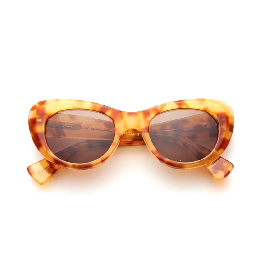 Diva Oversized Tortoiseshell Cat-Eye Sunglasses with Brown Lenses