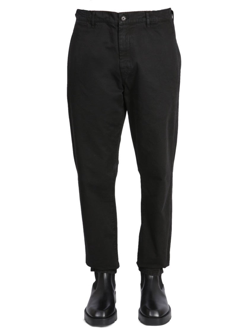 Straight-Leg Chinos With Zipper