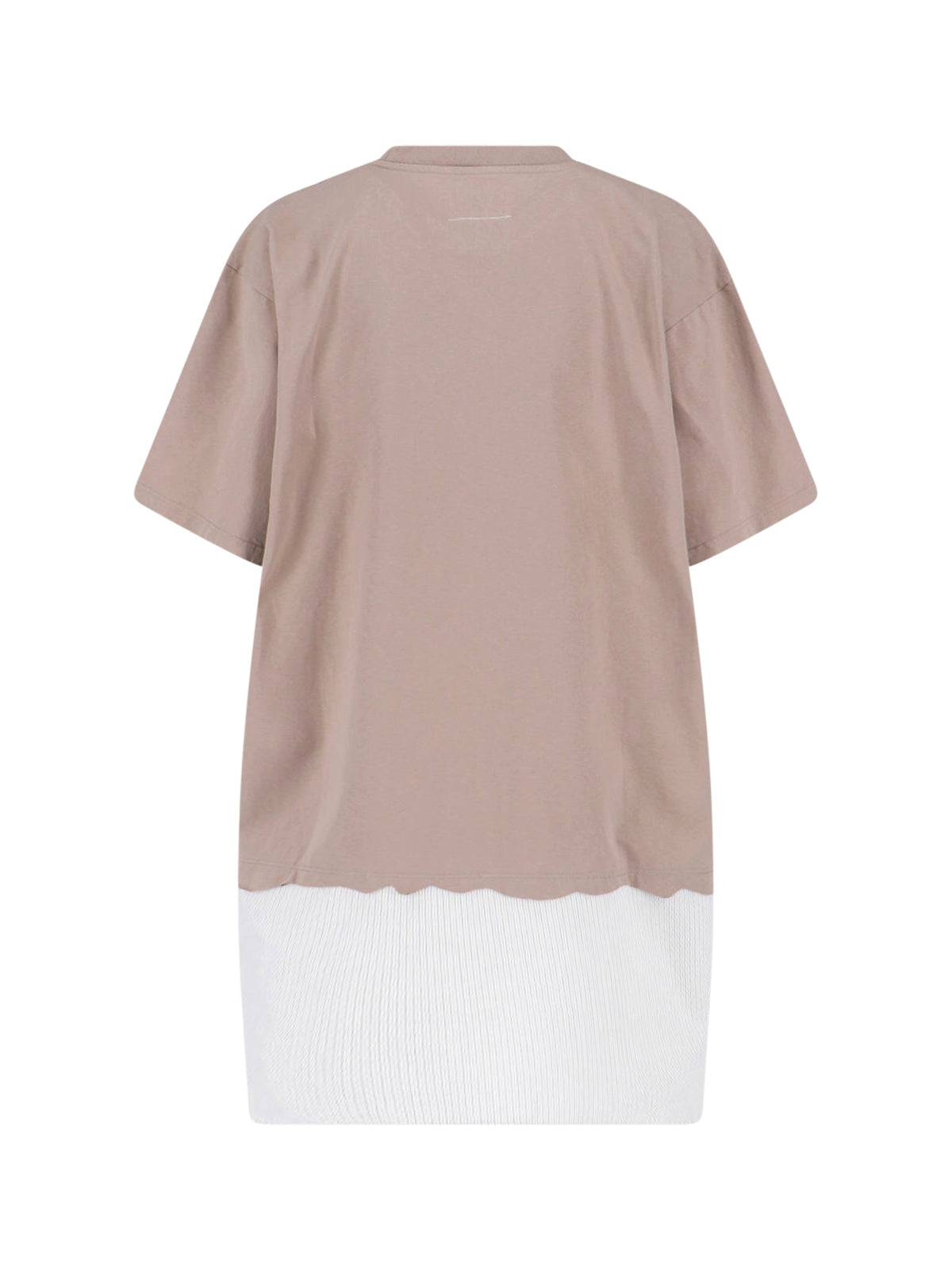 Beige Elegant Dress with Minimalist Silhouette