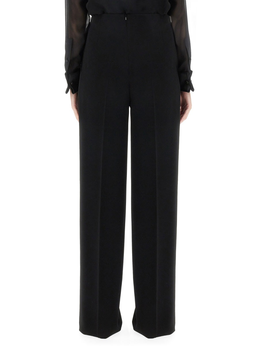 Tailored Long Pants in Smooth Triacetate Blend