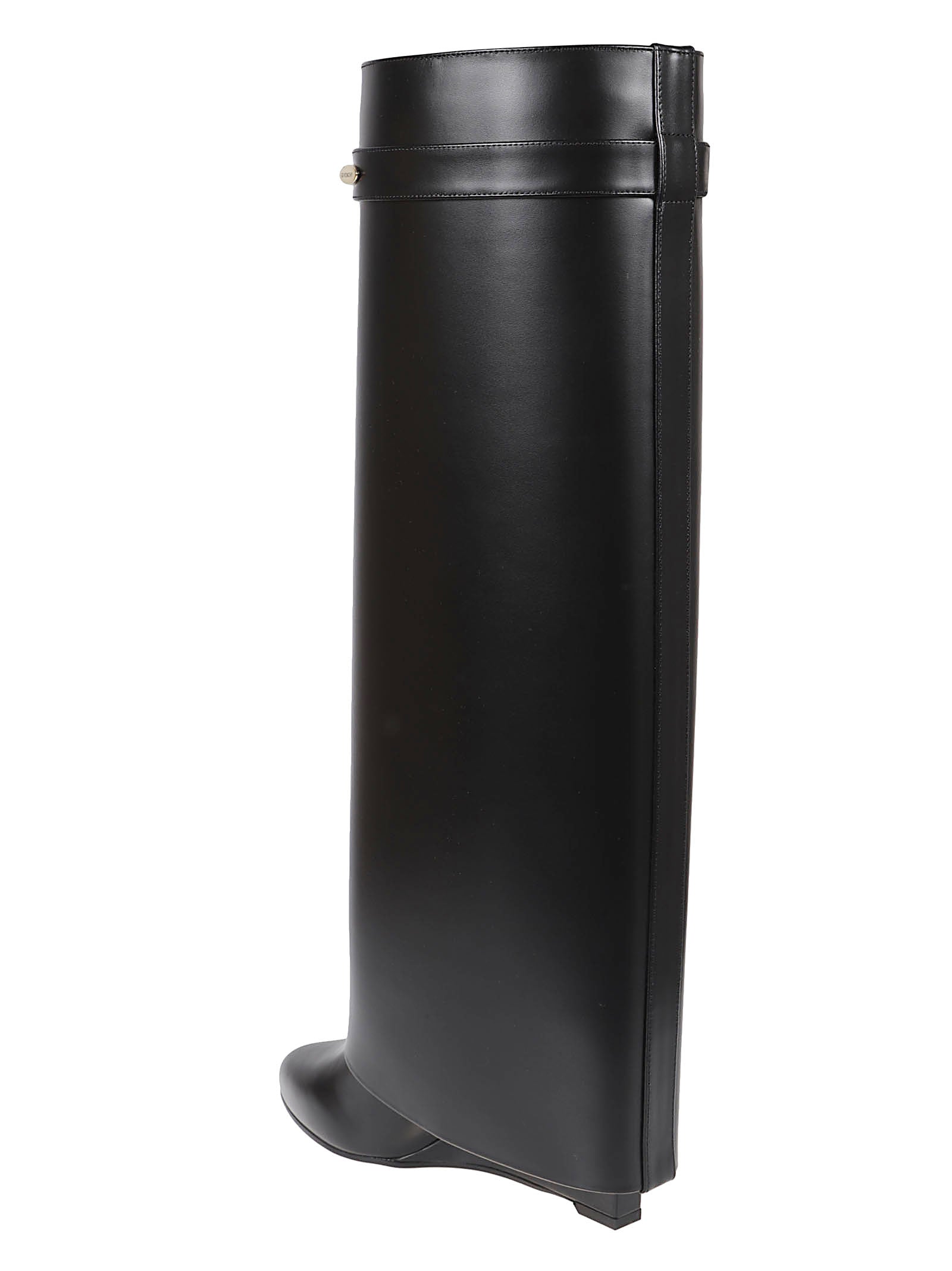 Tall Black Boots And Metallic Detail