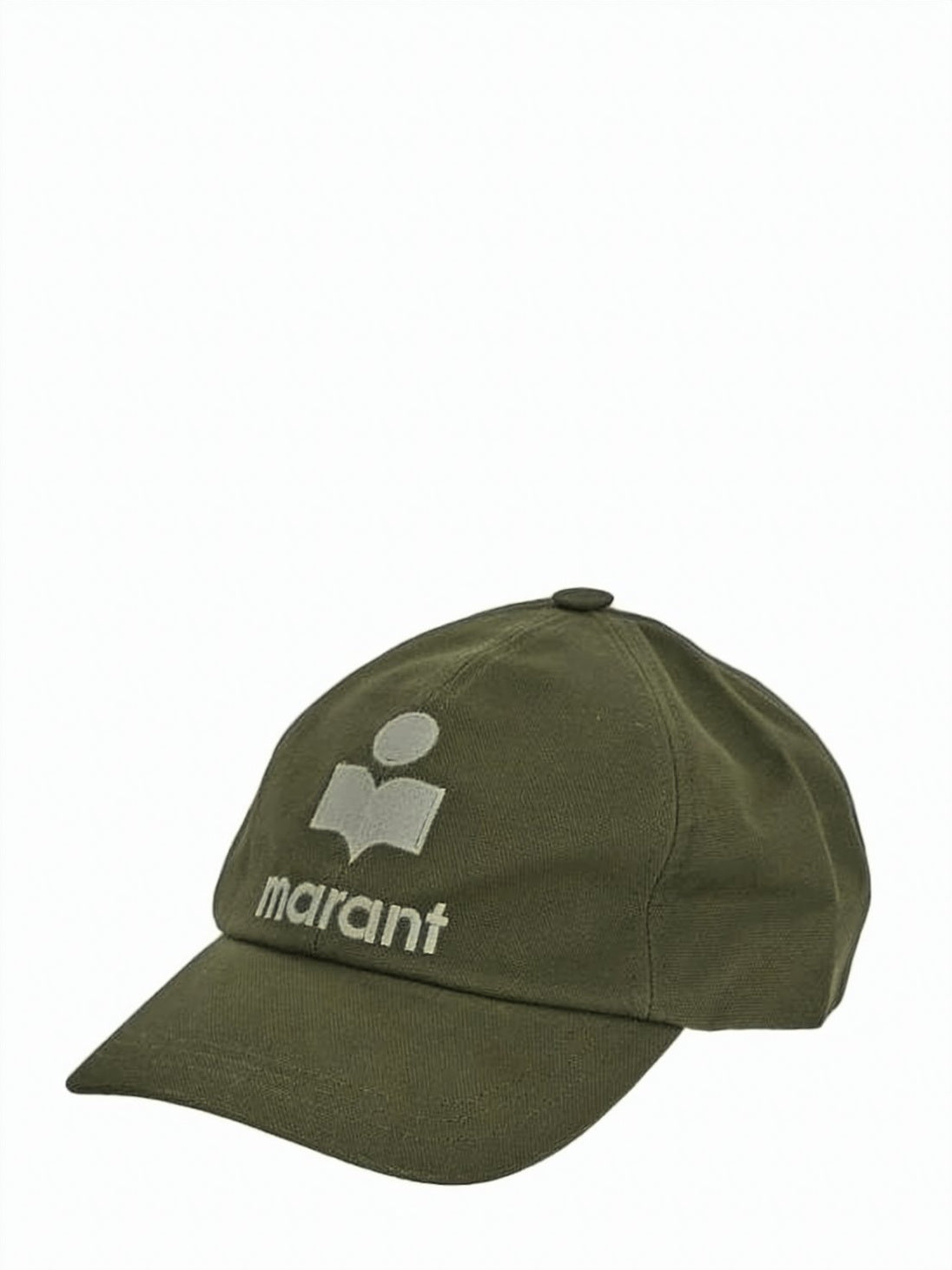 Olive Green Structured Cotton Baseball Cap