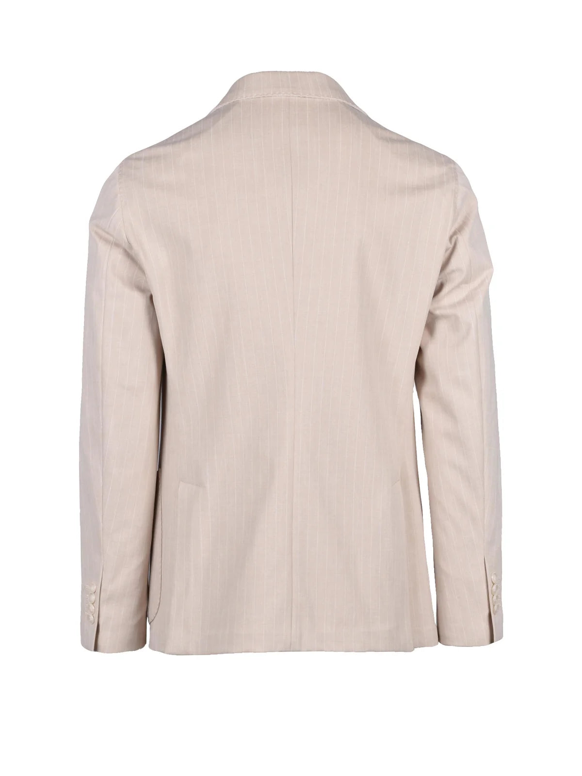 Beige Cotton Polyamide Elastane Jacket
