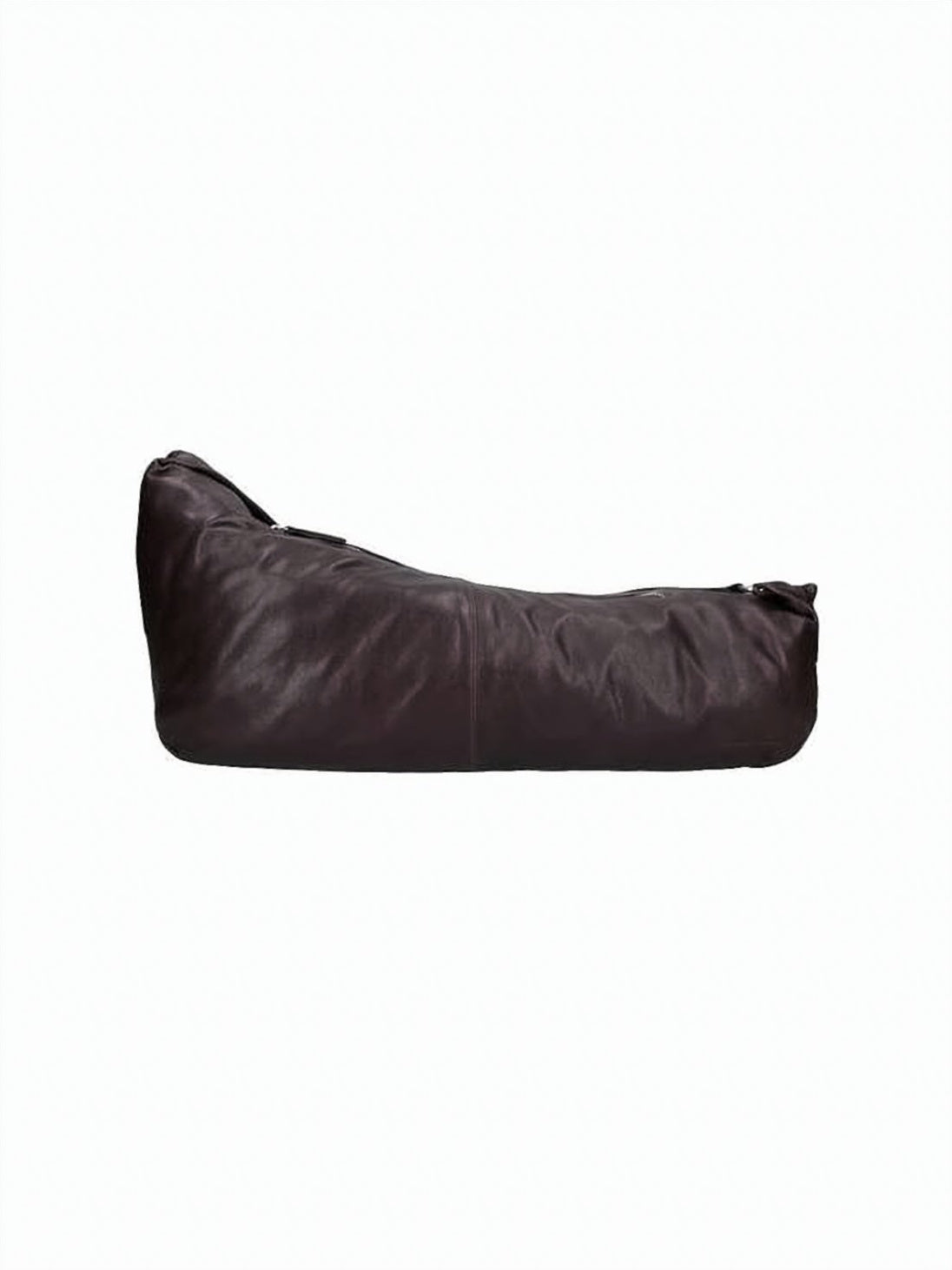 Elongated Hobo Shoulder Bag with Zipper Detail