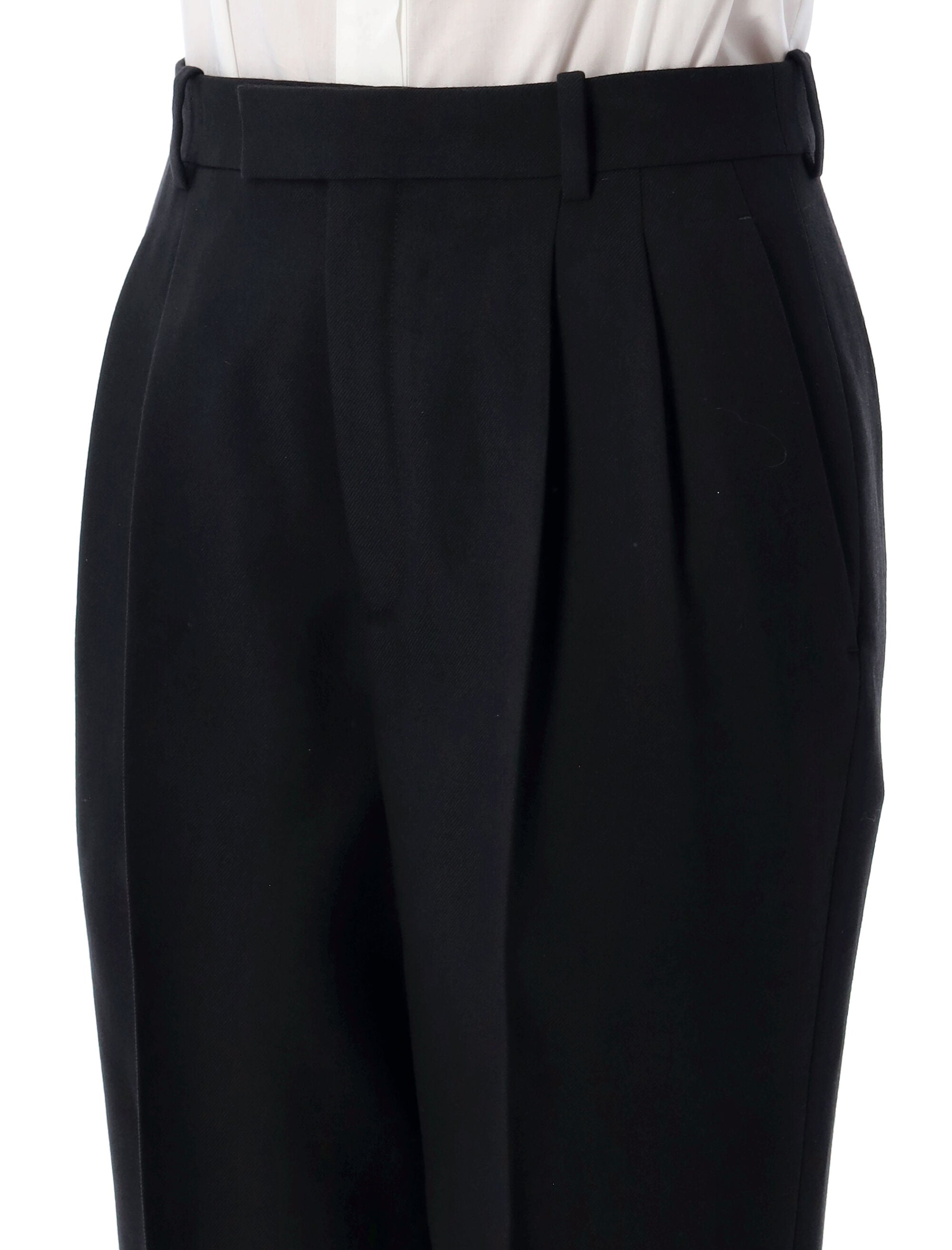 High Waisted Wool Pants