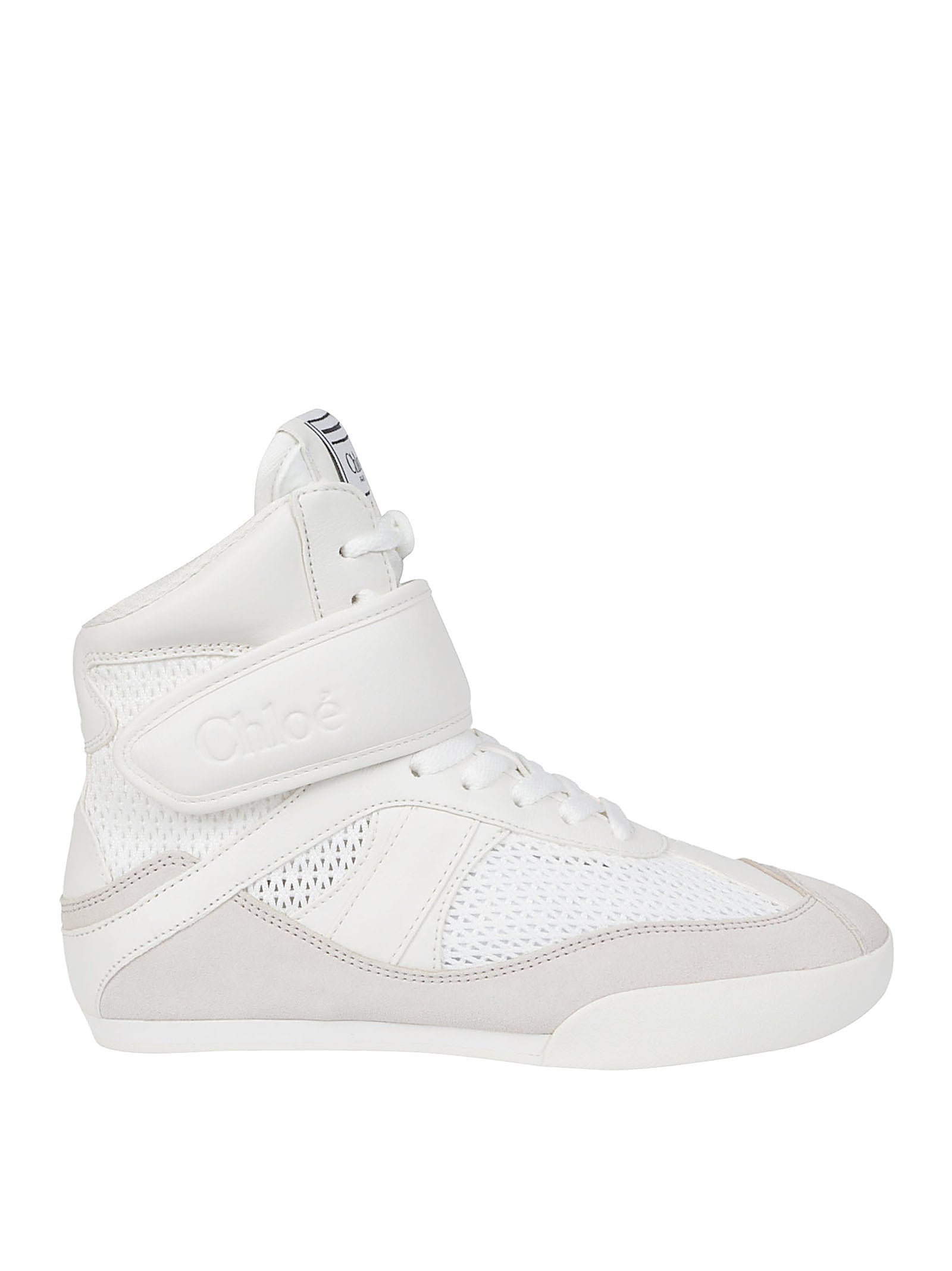 High-Top Sneakers With Embossed Logo