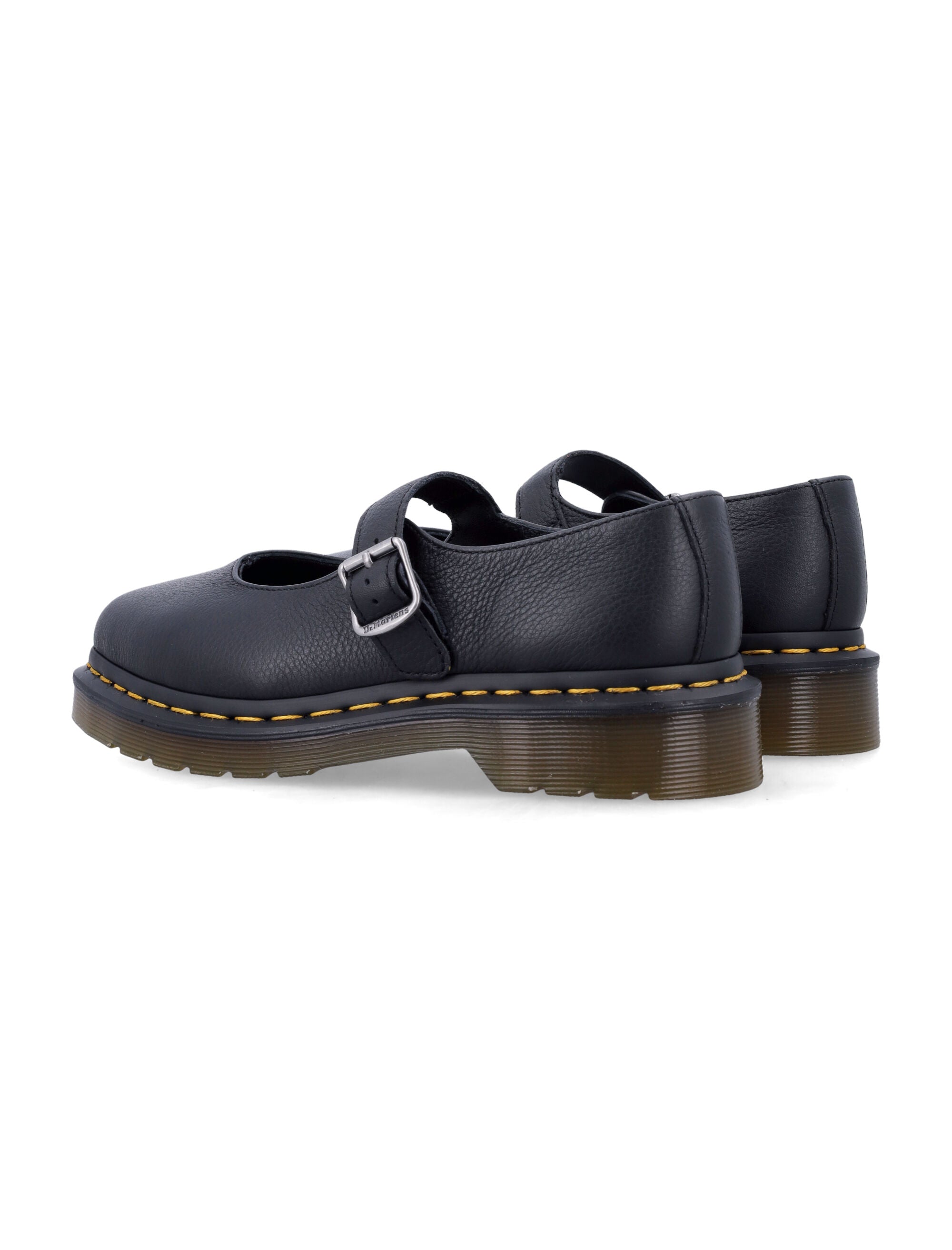 Elphie Mj Czarne Skórzane Buty Mary Jane