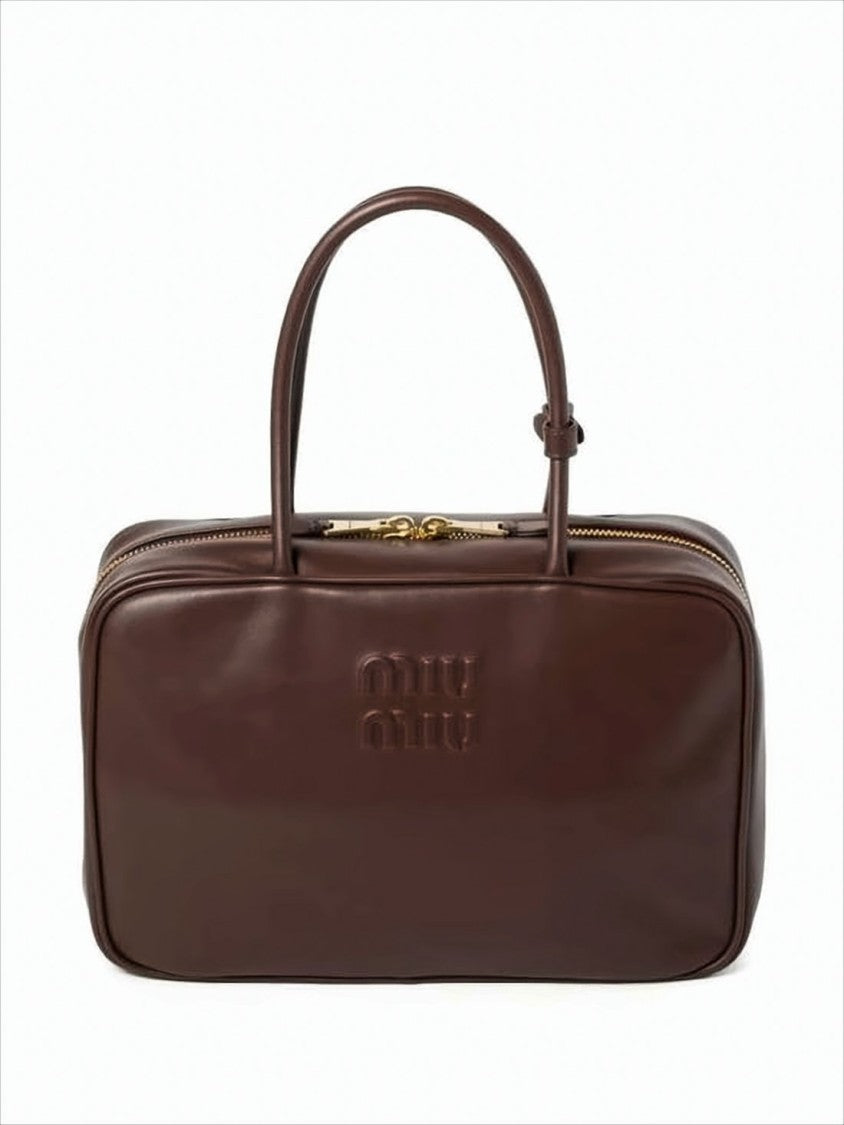 Rectangular Calf Leather Tote Bag