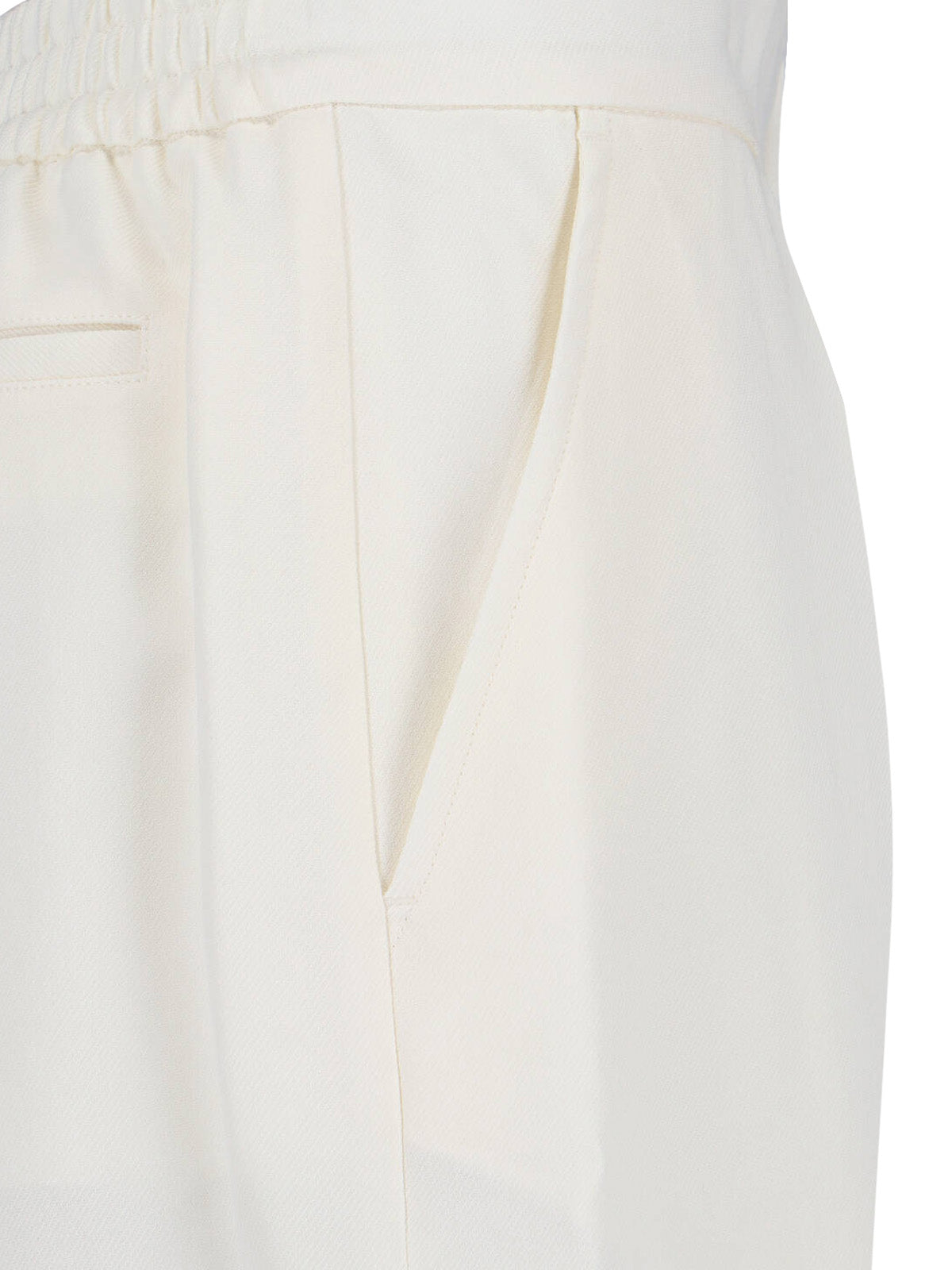 Straight-Leg Trousers with Classic Waistband and Polished Finish