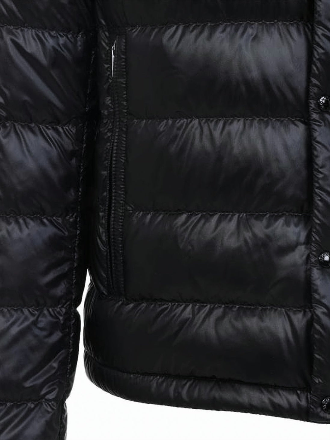 Lightweight Padded Jacket with High Collar and Quilted Finish