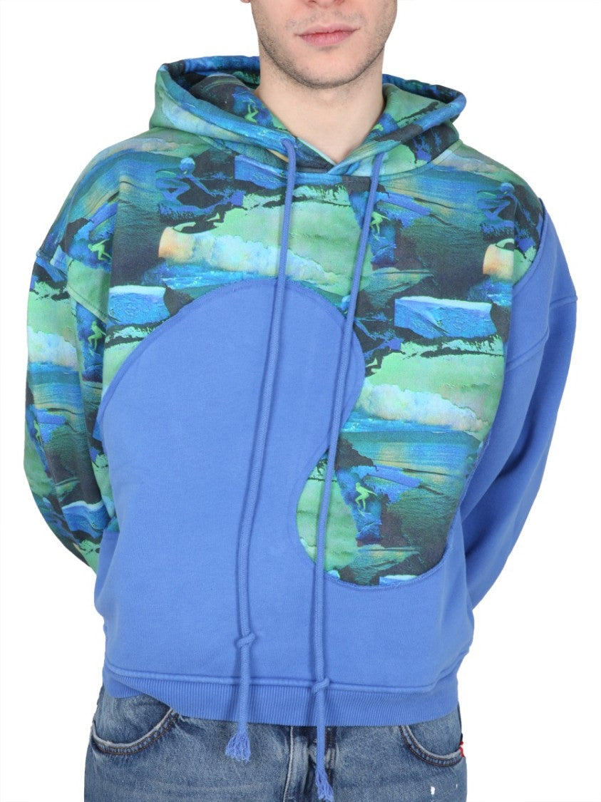 Relaxed-Fit Hoodie With Front Print