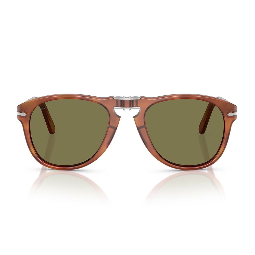 Po0714Sm Steve Mcqueen Pilot-Shaped Folding Sunglasses In Terra Di Siena