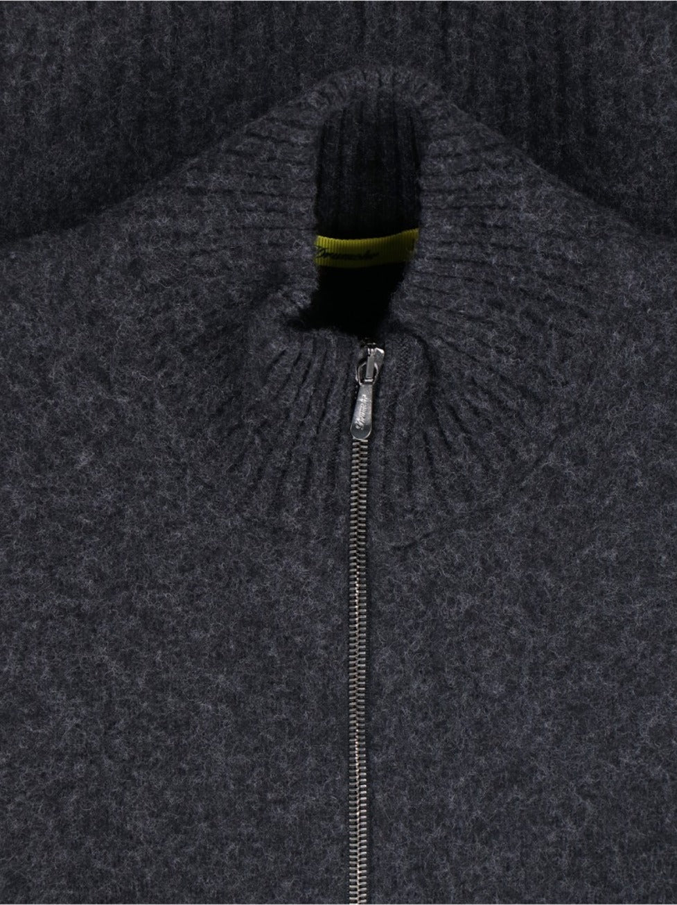 Sweter z jagnięcej wełny – szary