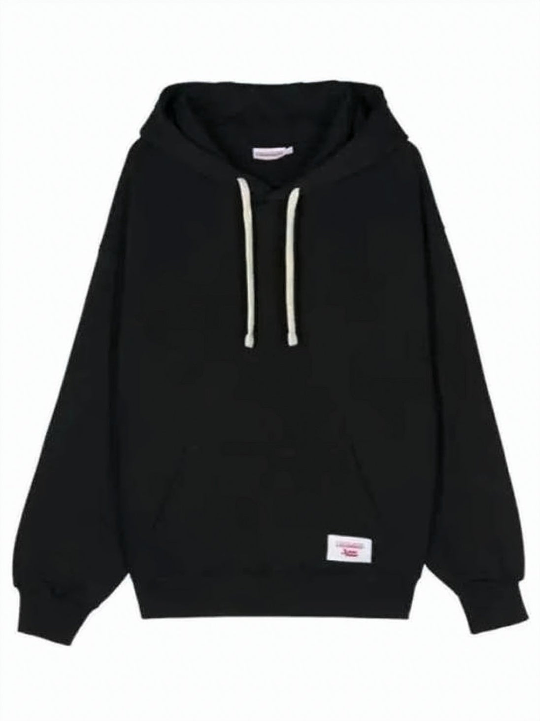 Classic Black Hoodie with Spacious Hood