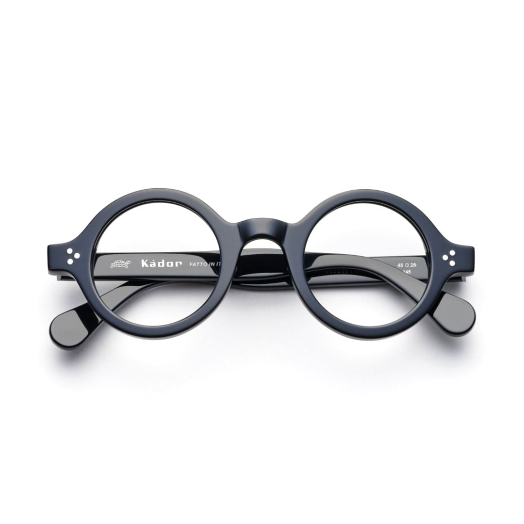 Arkistar Bold Round Frame Eyeglasses with Glossy Finish