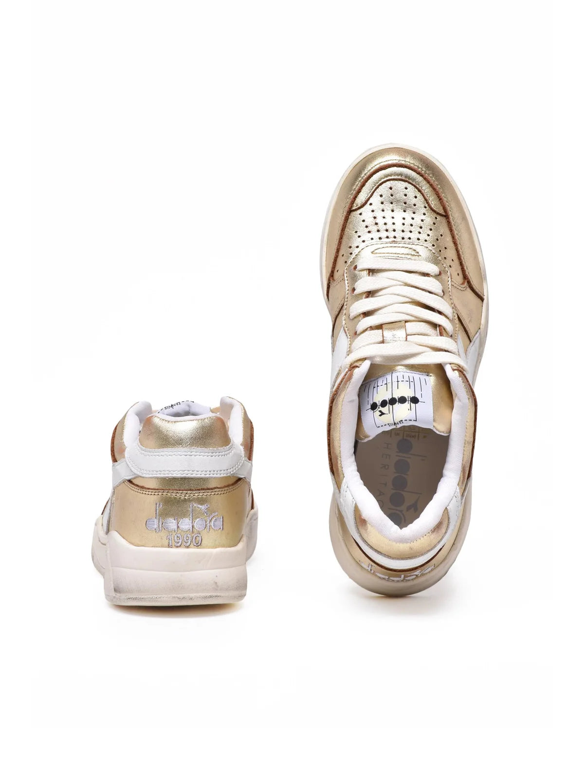Gold Leather B.560 Sneakers