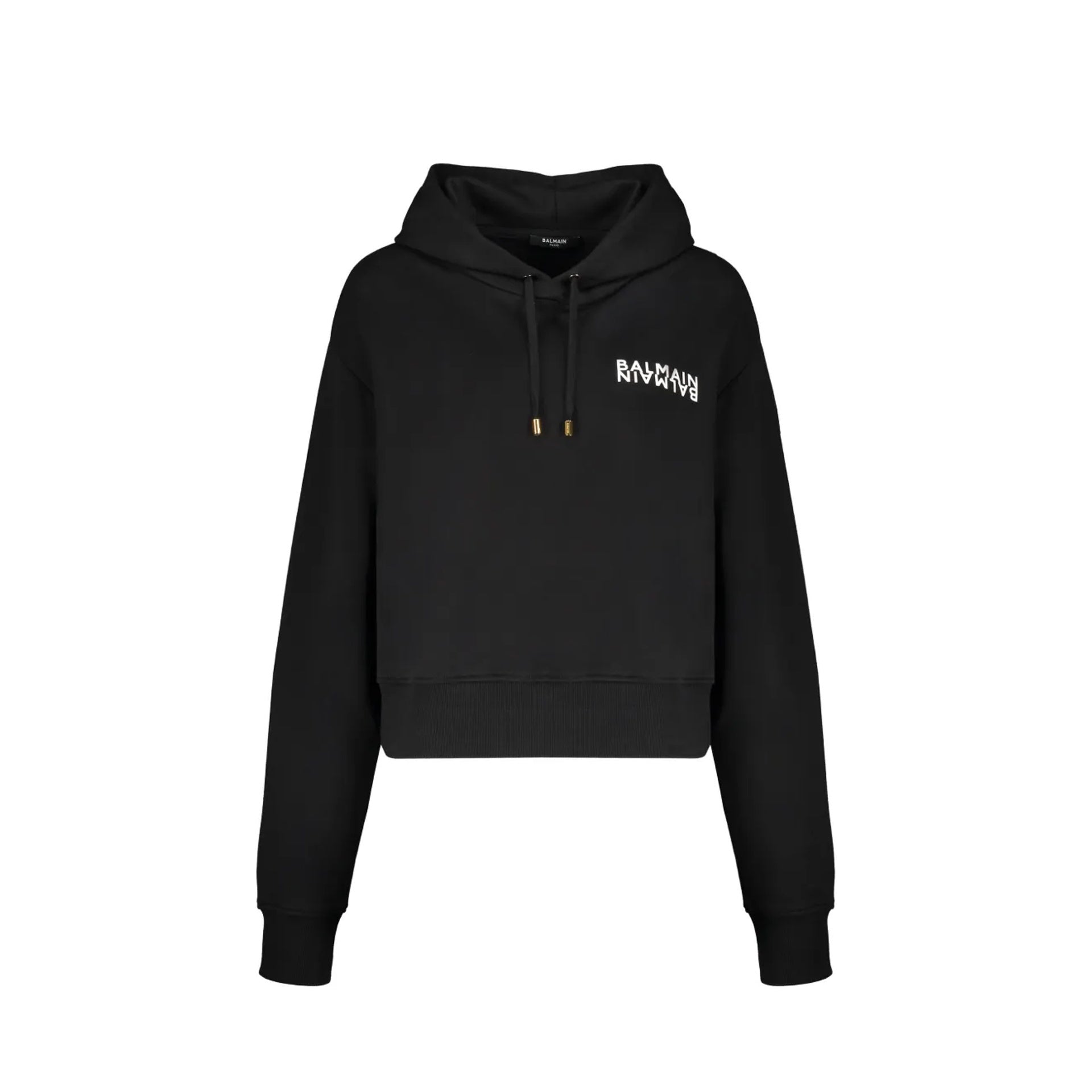 Relaxed Fit Hoodie With Contrast Logo Print
