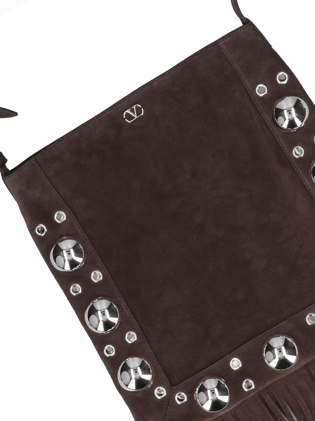 Dark Brown Suede Shoulder Bag