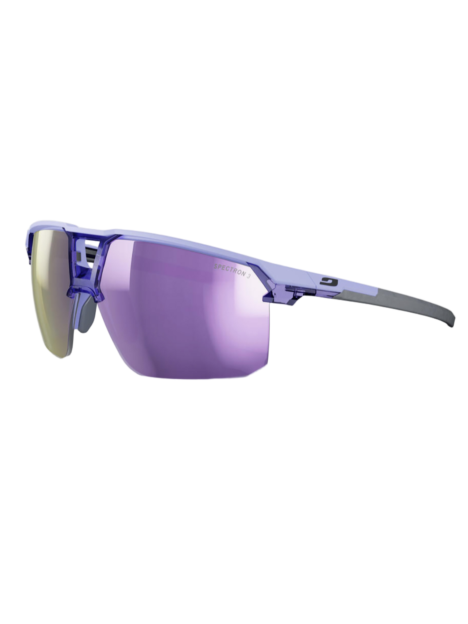 Semi-Rimless Liry Sunglasses With Mirrored Lenses