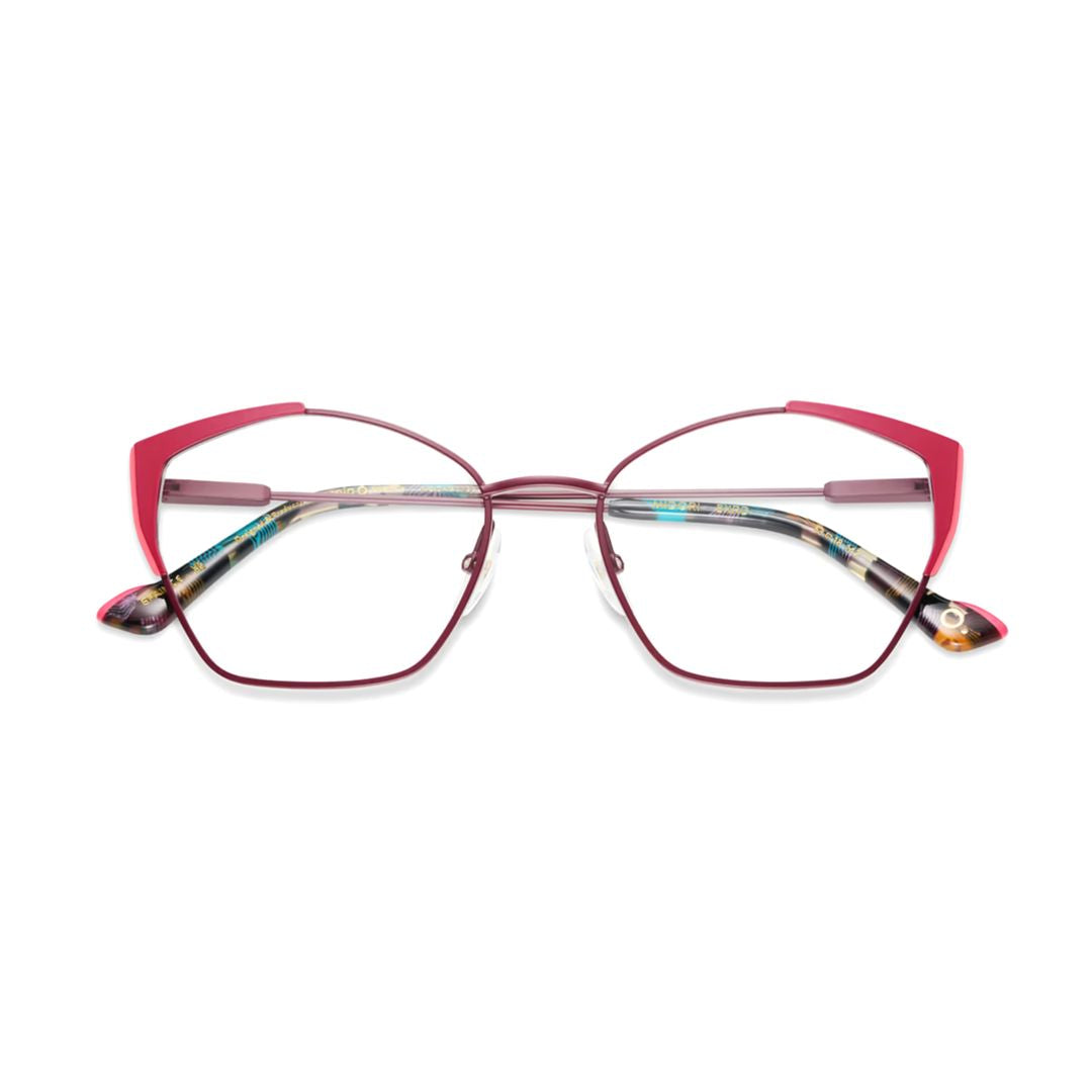 Midori Cat-Eye Eyeglasses with Vibrant Color Accents
