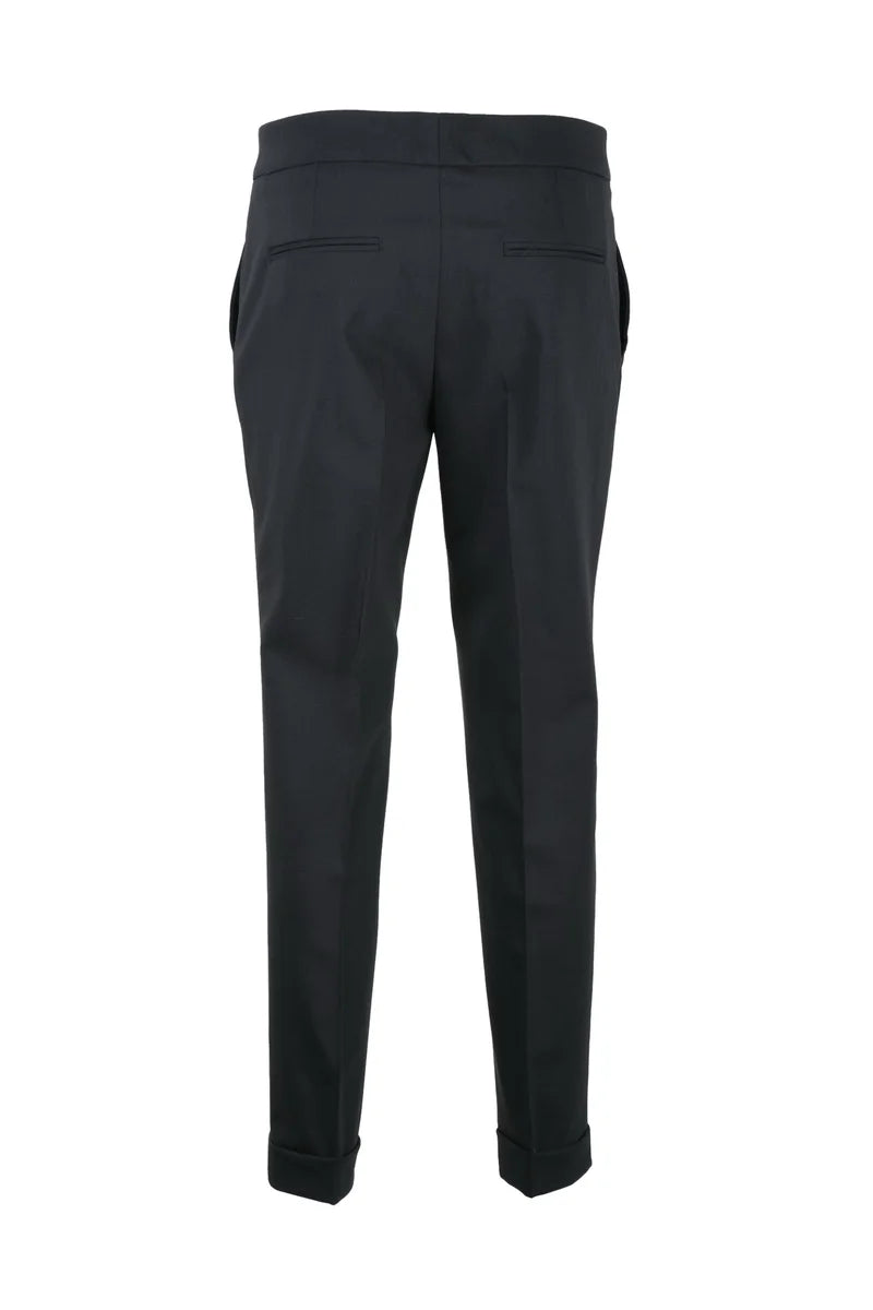 Virgin Wool Trousers - Black