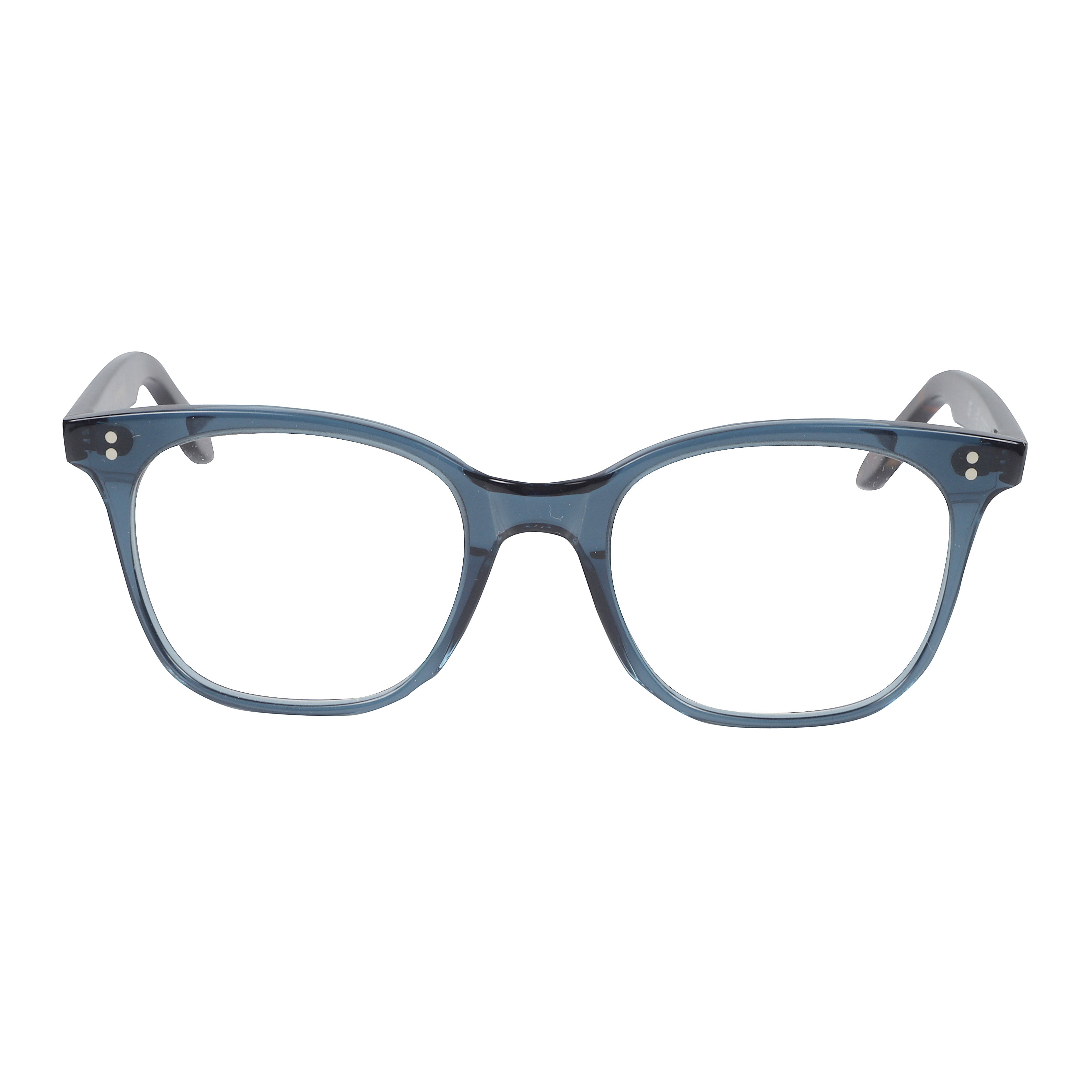 Cooper Small Translucent Blue Square Frame Eyeglasses