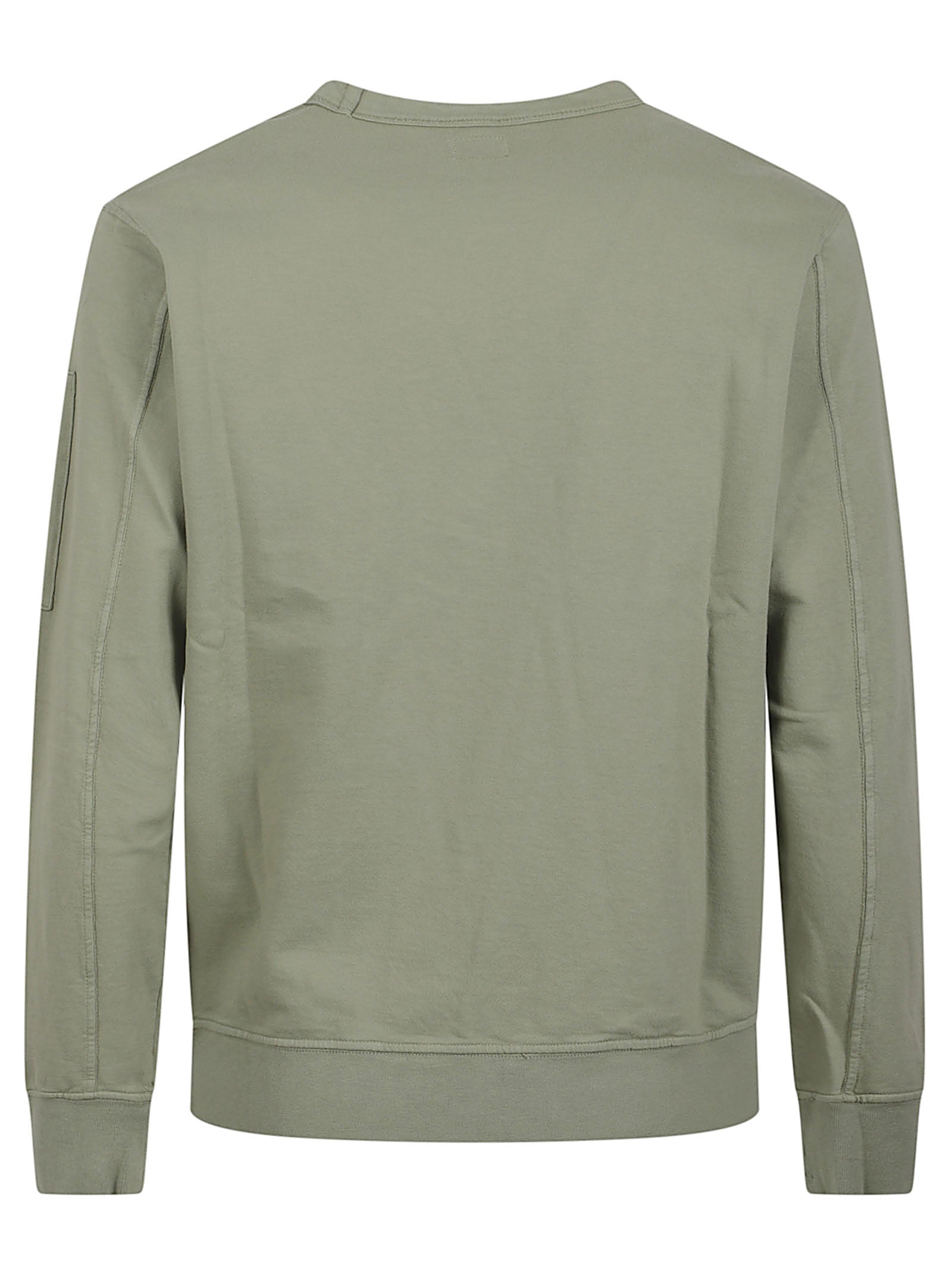 Minimalist Cotton Sweater with Zippered Pocket Detail