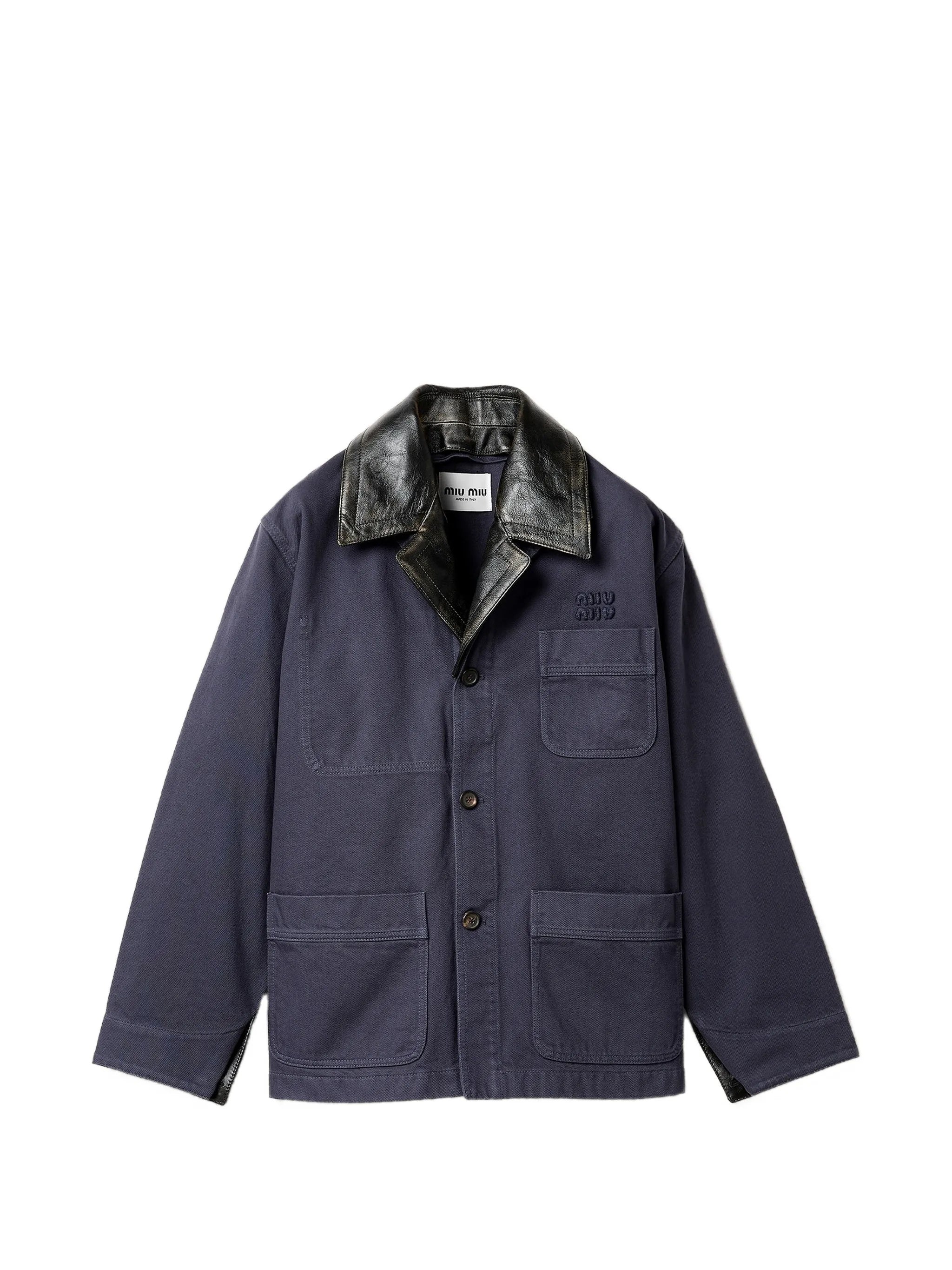 Blue Boxy Multitude Pockets Jacket