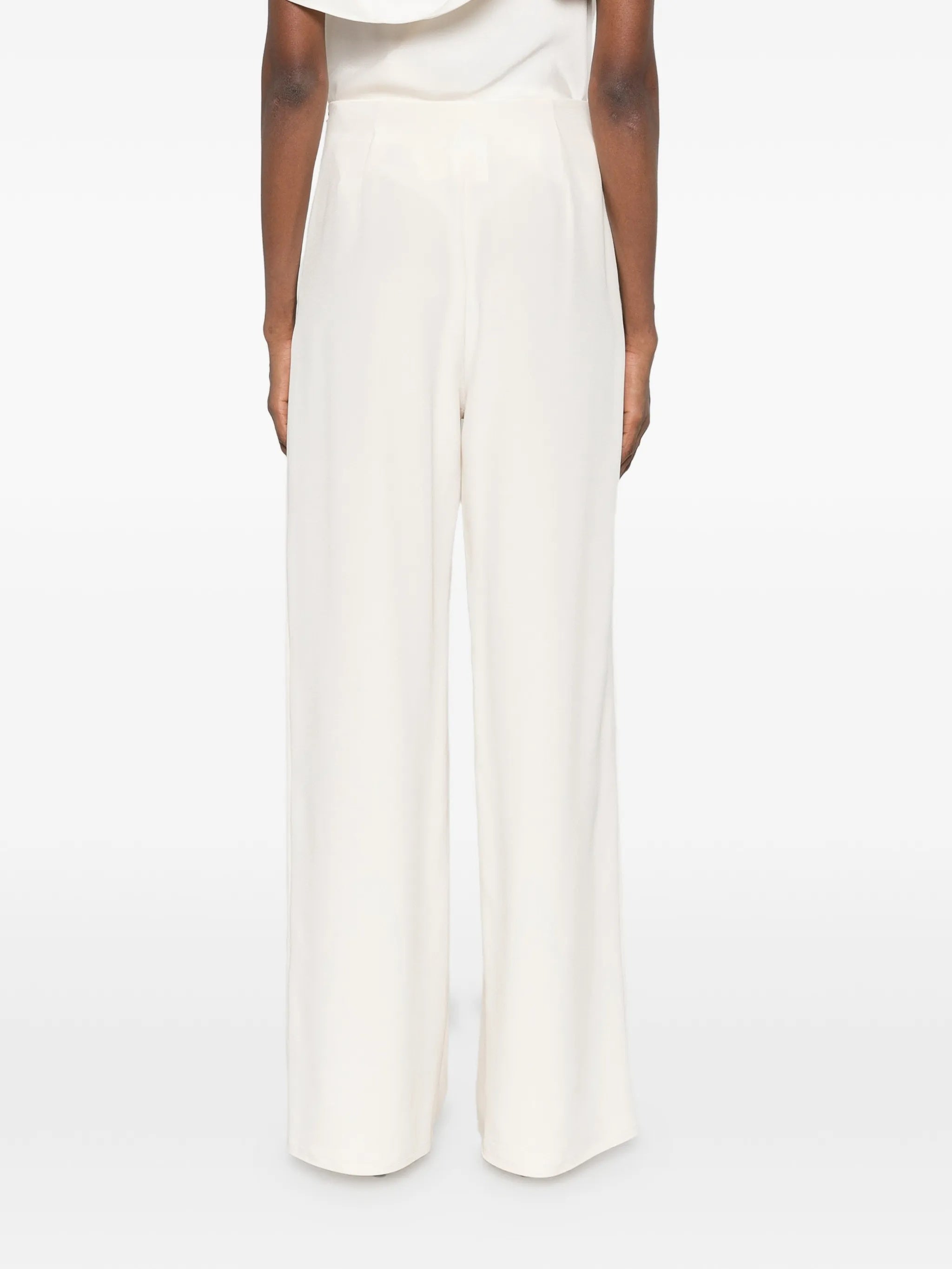 White Palude Wide-Leg High-Waist Trousers