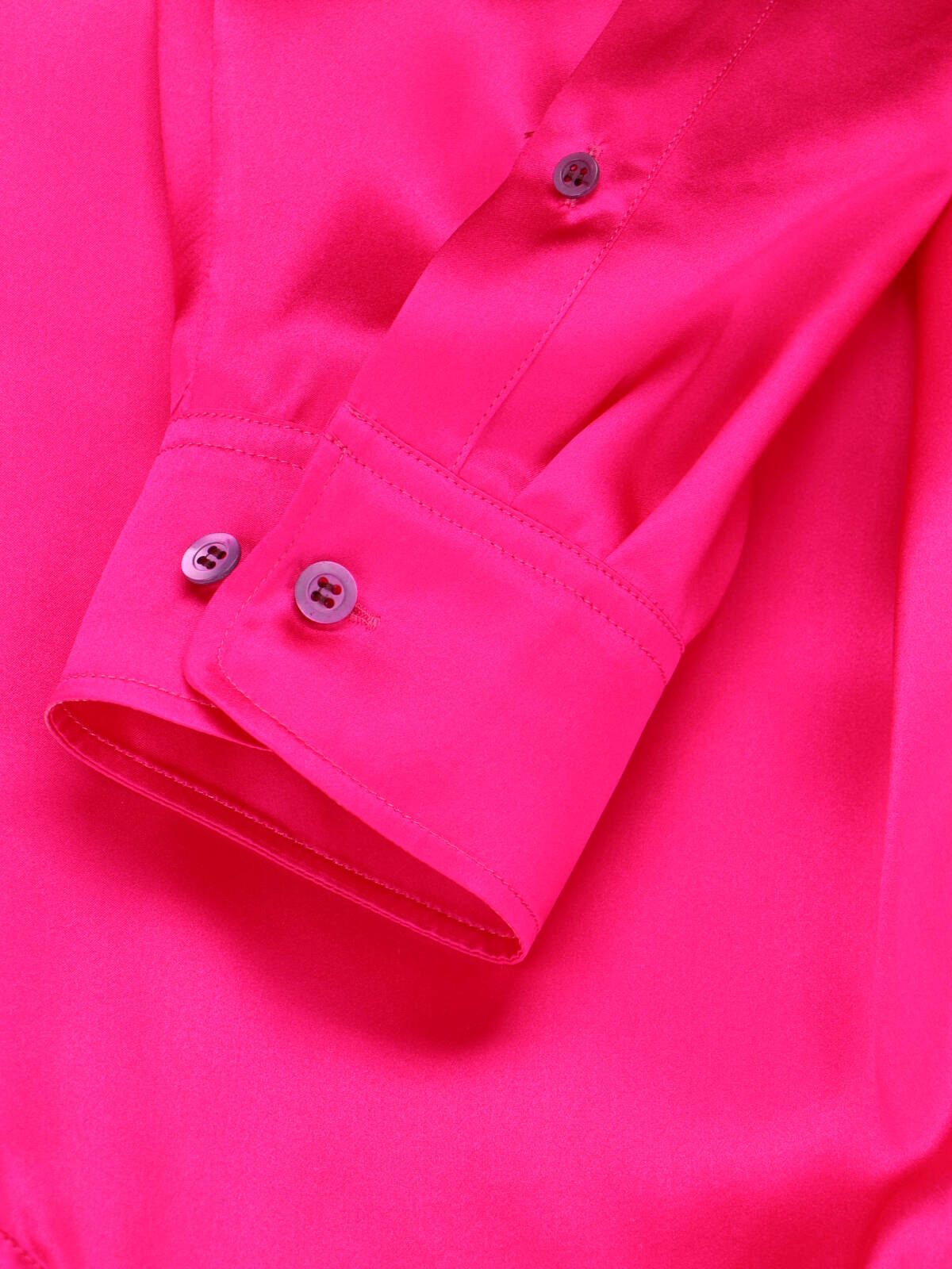 Pink Classic Collar Silk Shirt