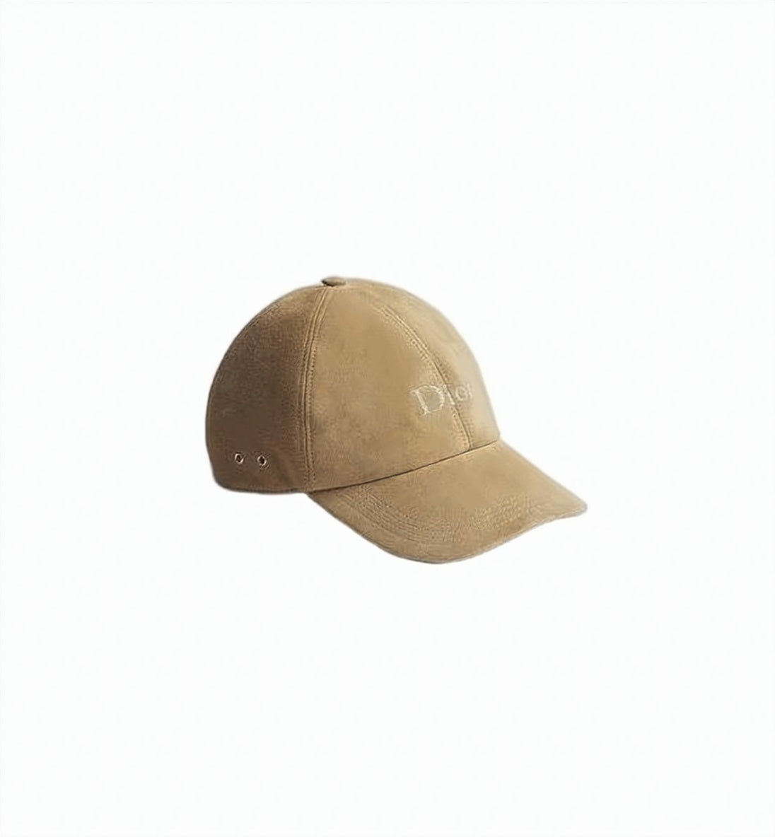 Structured Calf Leather Baseball Cap