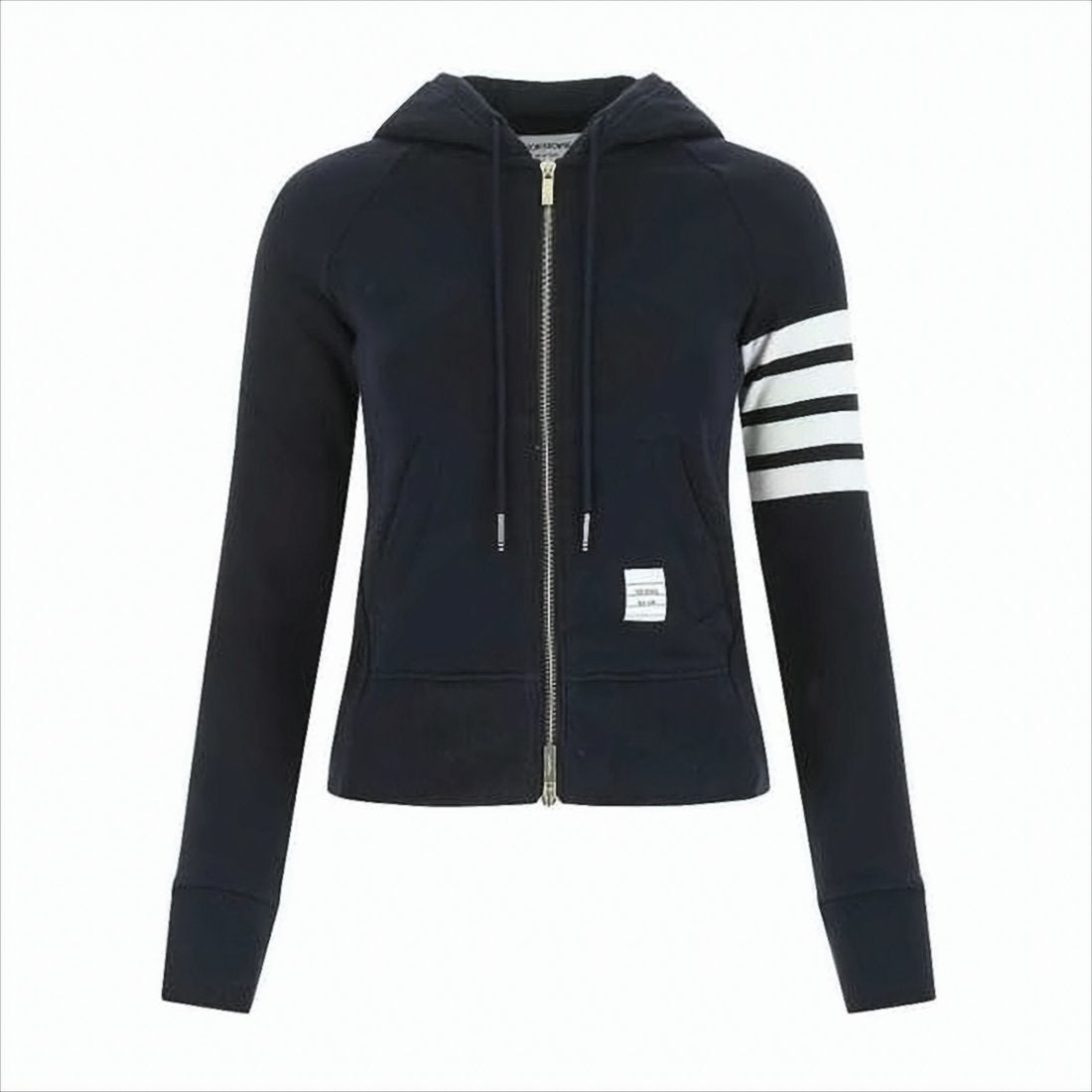 Fitted Hoodie with Zipper Closure