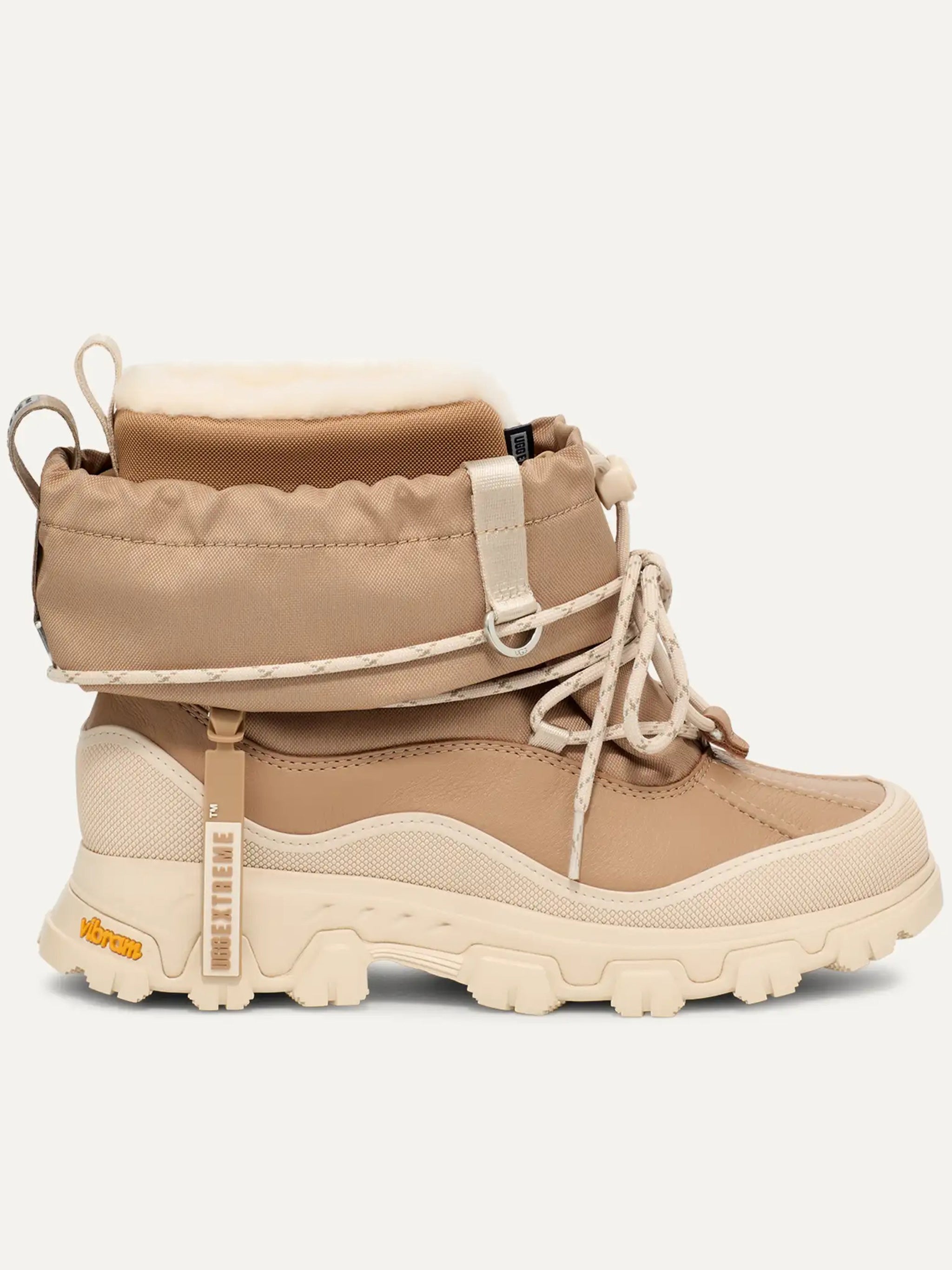 Beige Metropeak Mid-Calf Utilitarian Boots