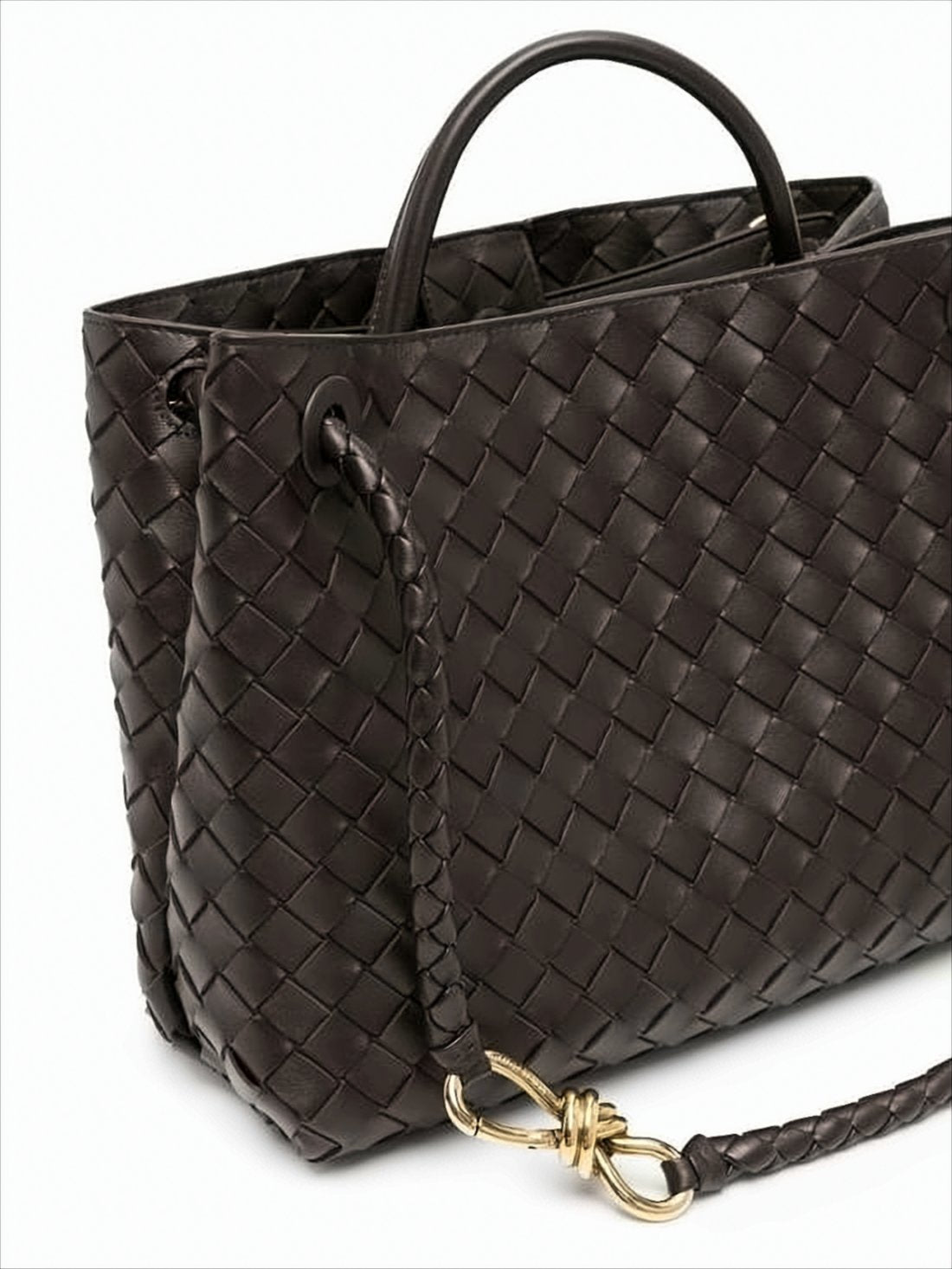 Woven Calf Leather Tote Bag