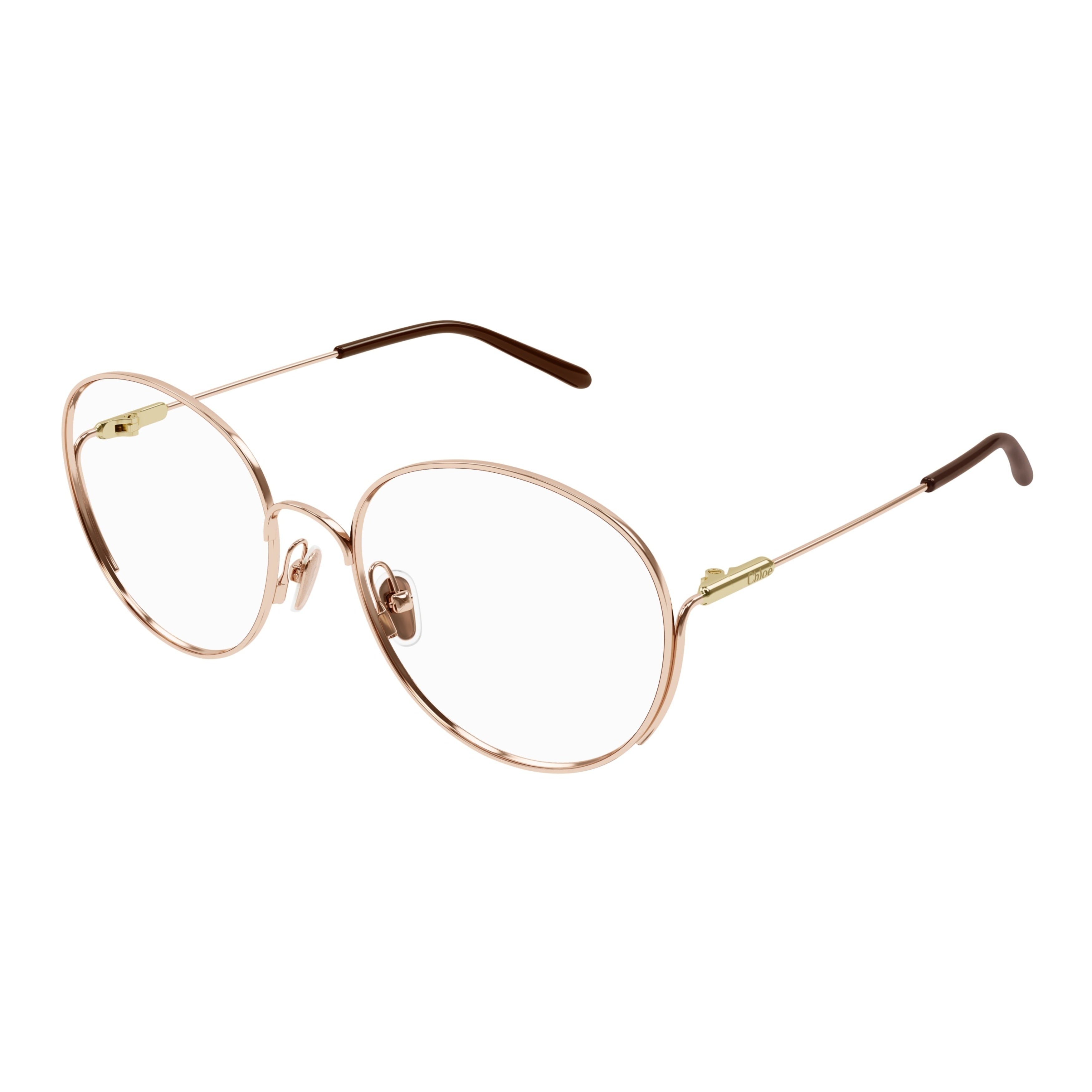 Ch0209o Delicate Rose Gold Round Frame Eyeglasses