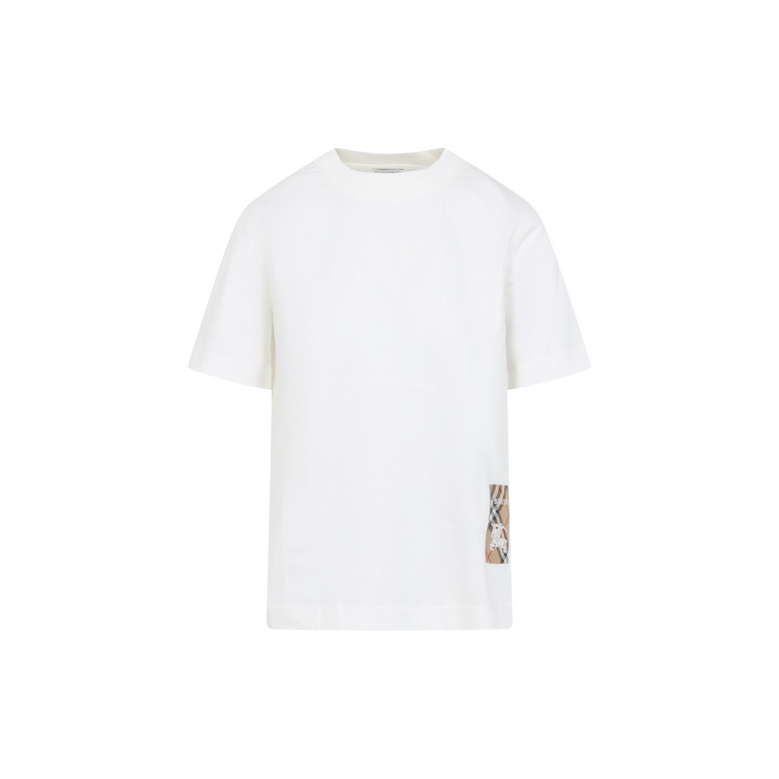 Cotton T-Shirt With Subtle Logo Patch