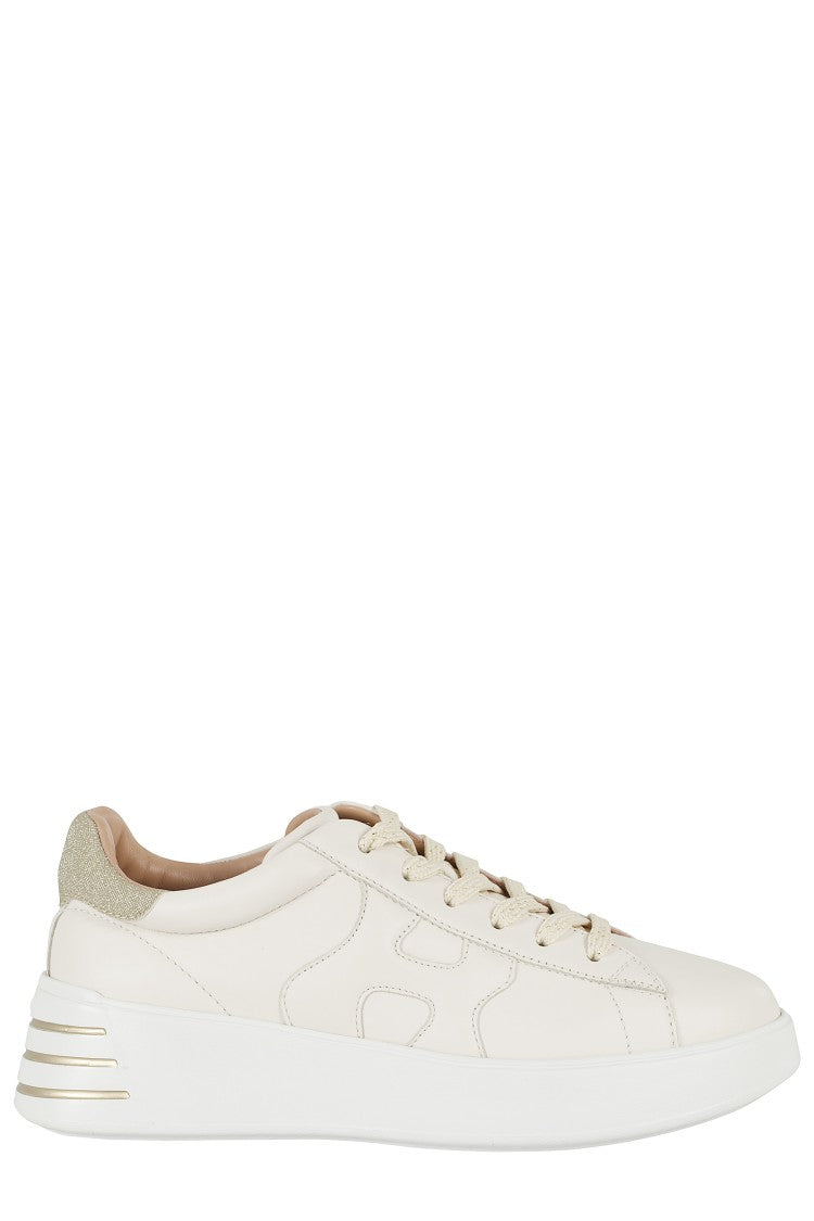 Lace-Up H564 Rebel Sneakers With Gold Accents