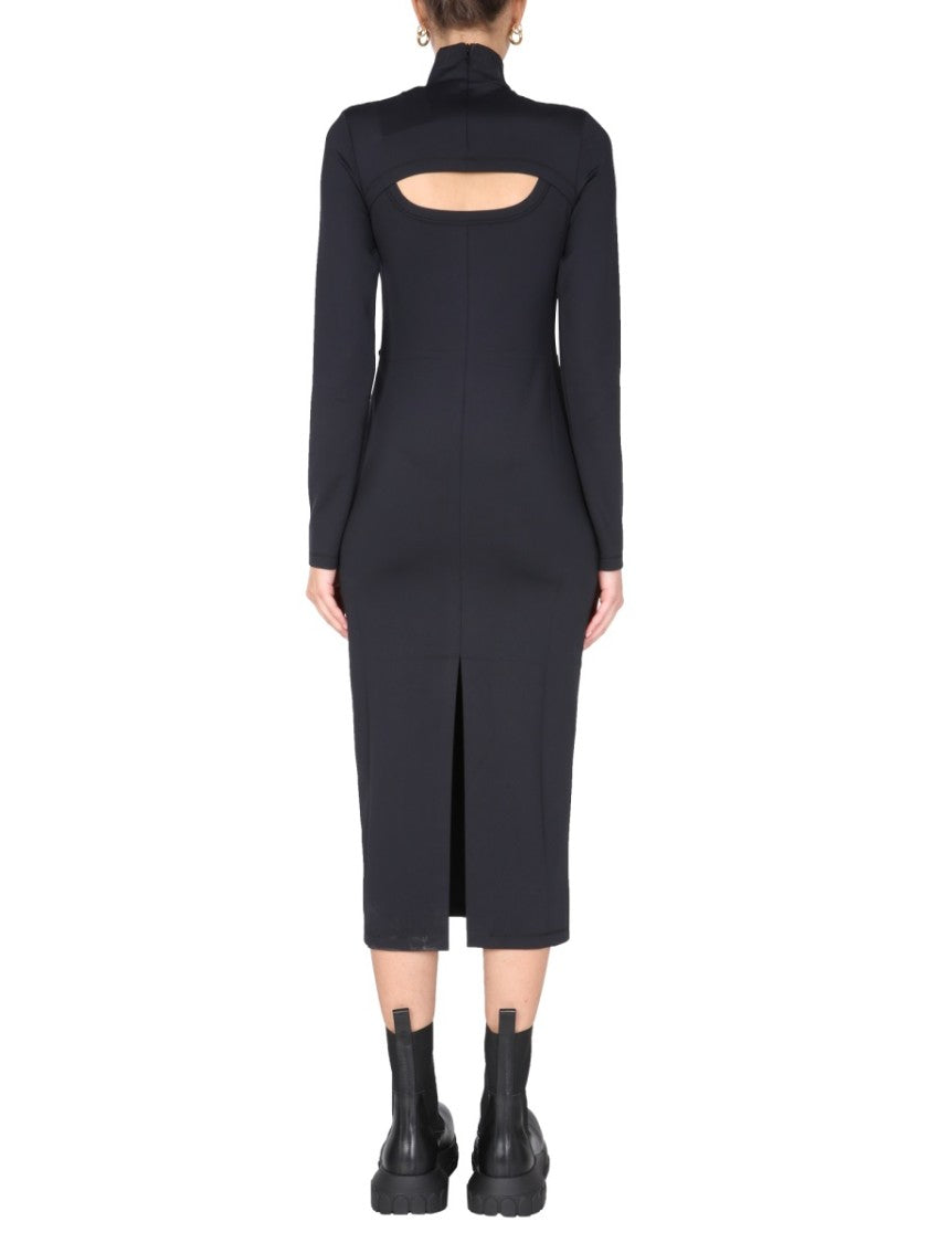 Polo Neck Midi Dress