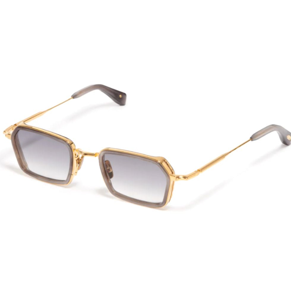 Paul Bold Geometric Square Sunglasses with Gold-tone Frame
