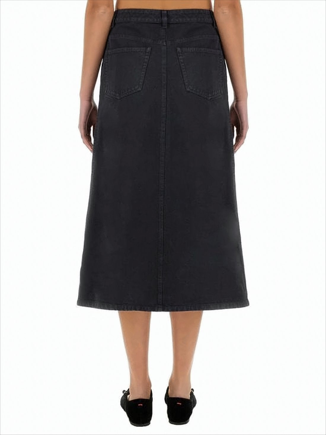 Slightly Flared Midi Skirt