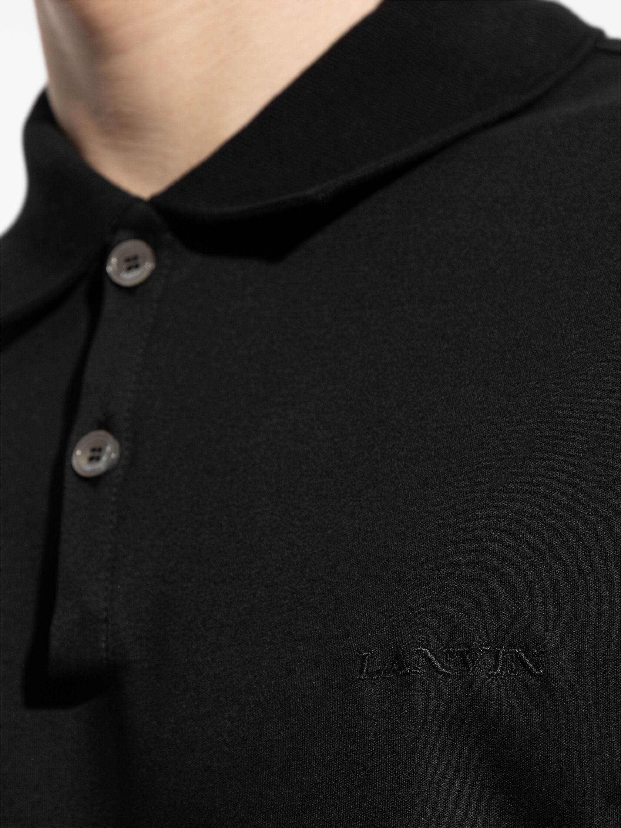 Black Polo Classique Tailored Cotton Polo