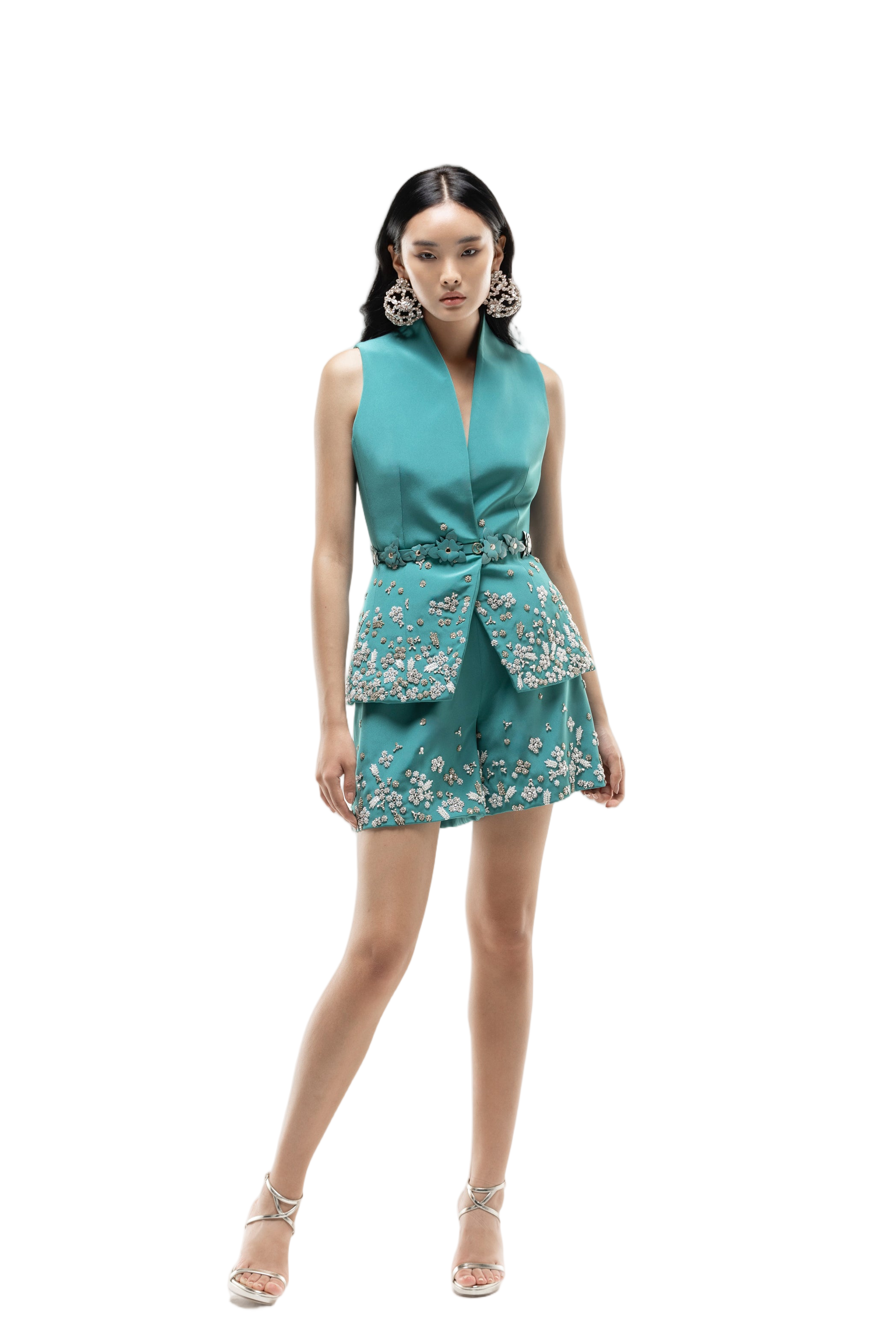 Embroidered Short