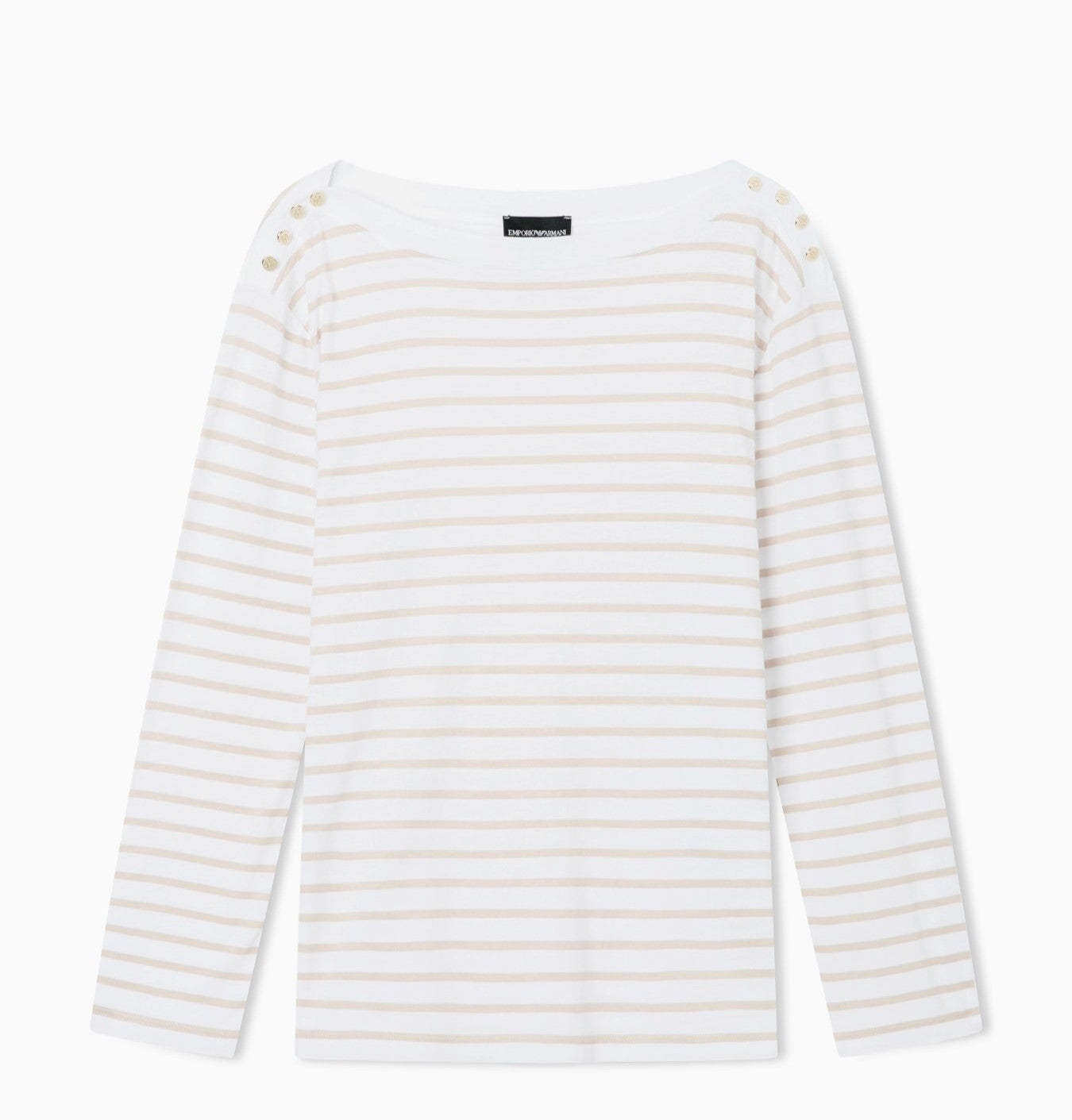 Striped Modal Jersey Boat Neck Sweater