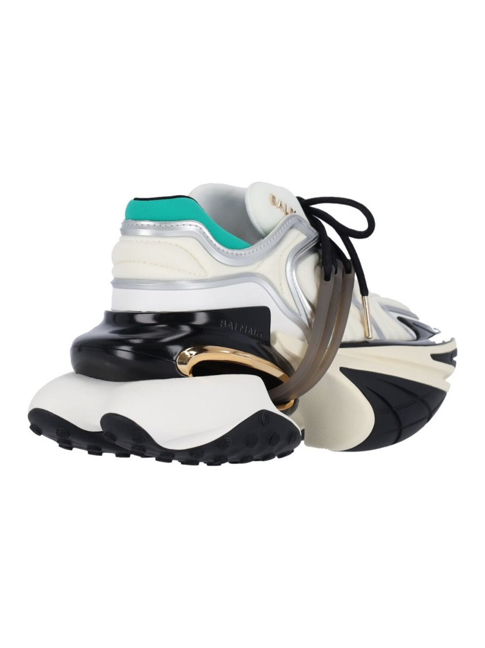 Chunky Platform Sneakers With Textured Rubber Sole