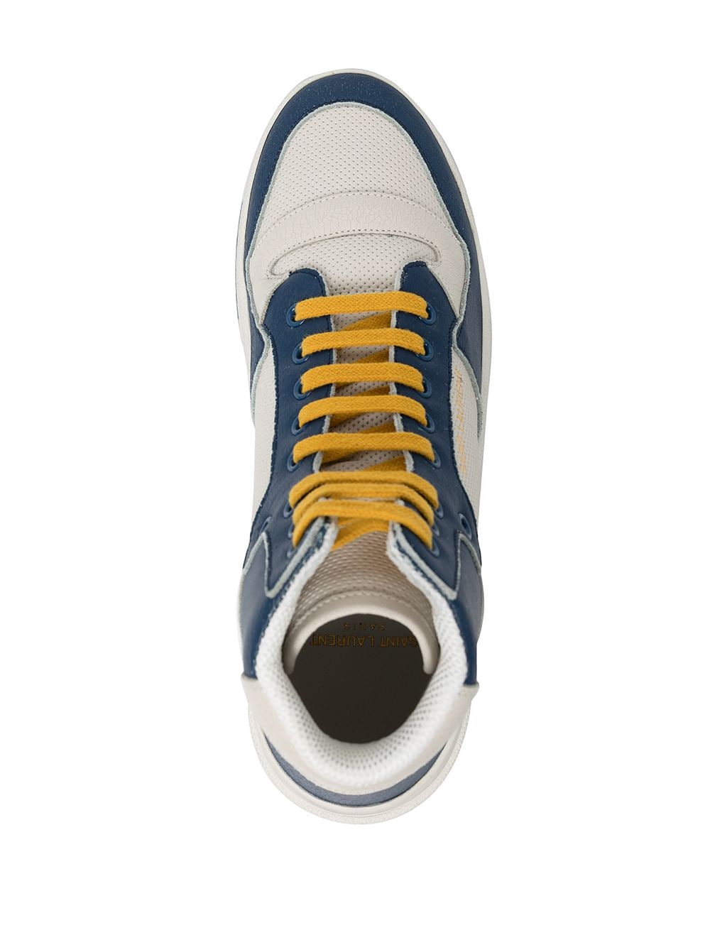 White/Blue Sl24 High Top Sneakers