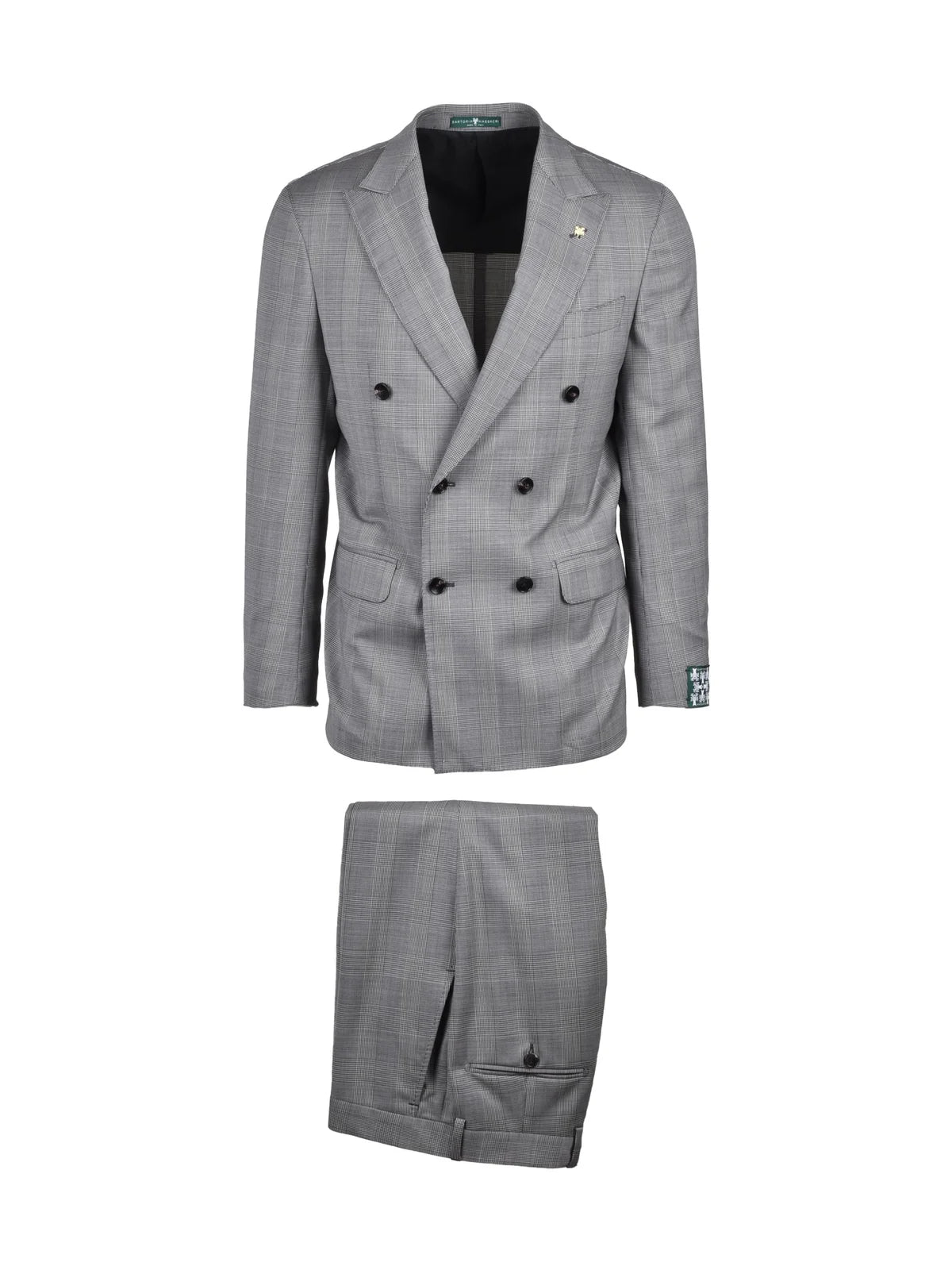 Grey Virgin Wool Polyester Elastane Men Suit