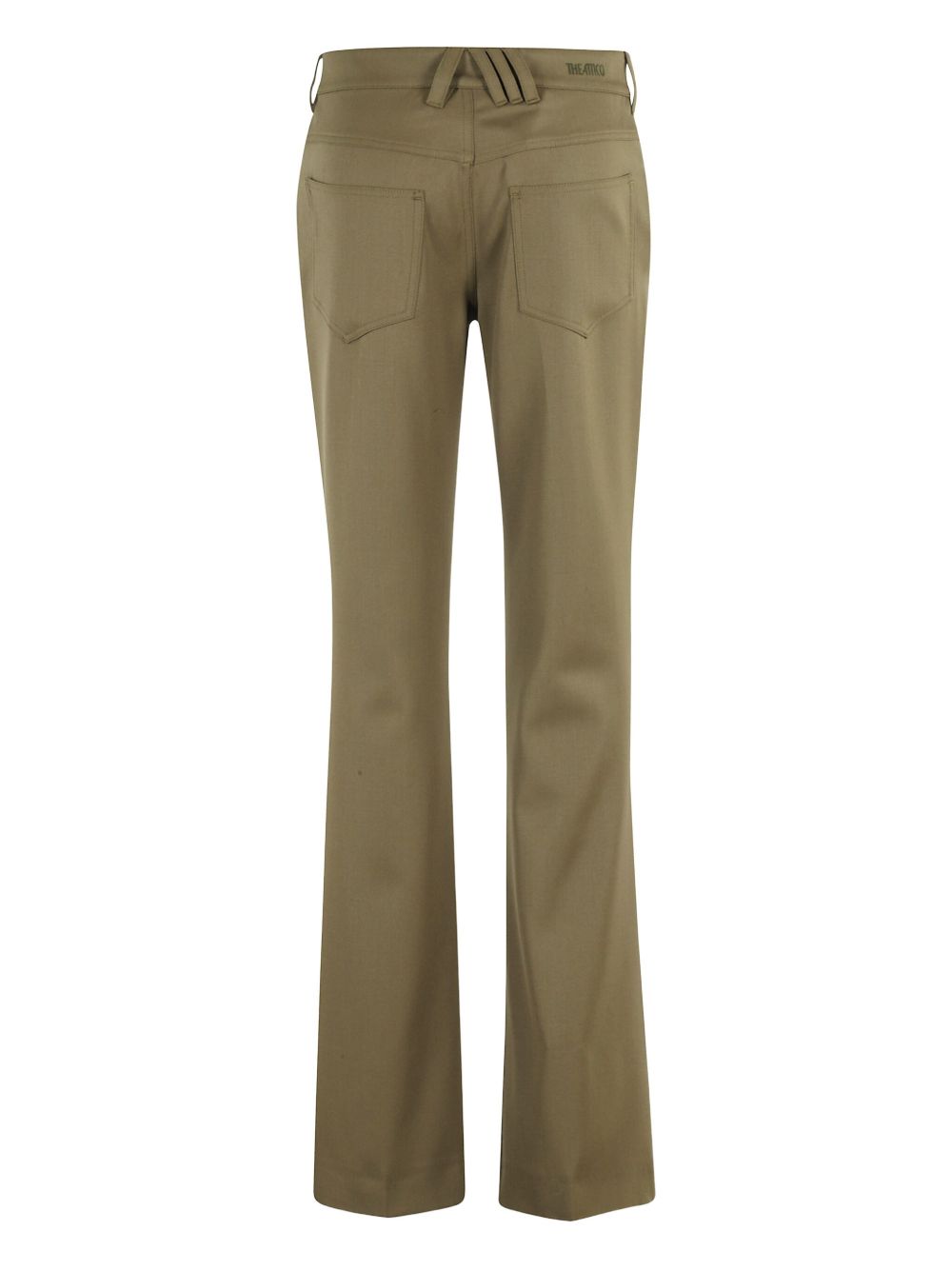 Straight-Leg Trousers With Mid-Rise Waist